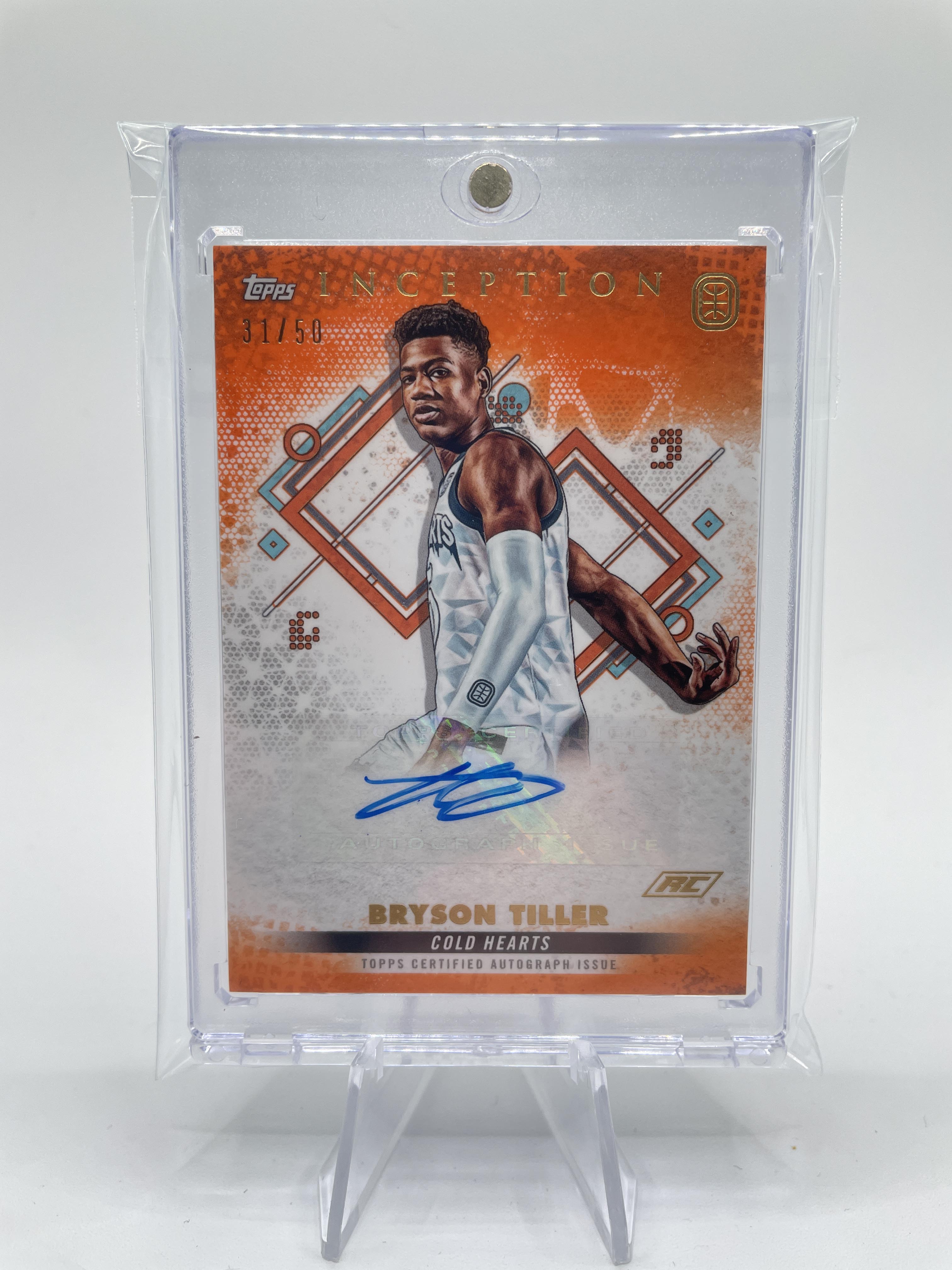 2022-23 Topps OTE Inception Bryson Tiller Orange Rookie Auto /50 #IA-BT1
