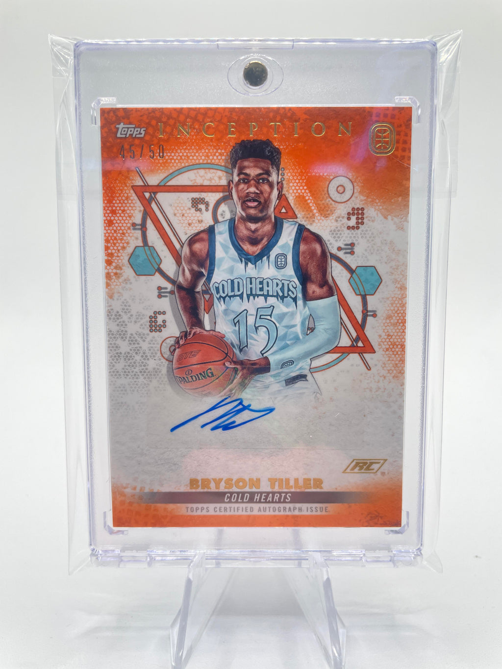 2022-23 Topps OTE Inception Bryson Tiller Orange Rookie Auto /50 #IA-BT2