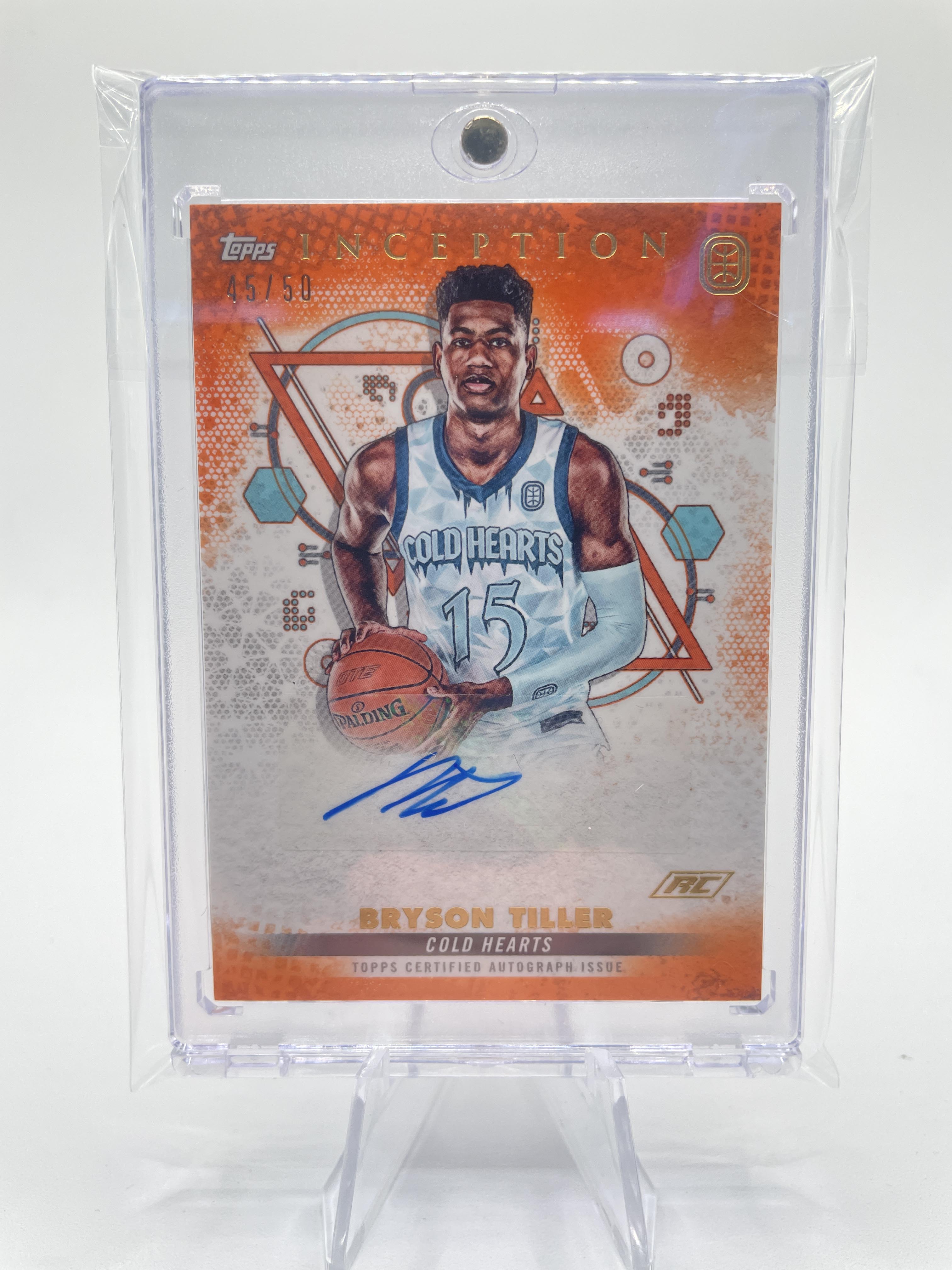 2022-23 Topps OTE Inception Bryson Tiller Orange Rookie Auto /50 #IA-BT2