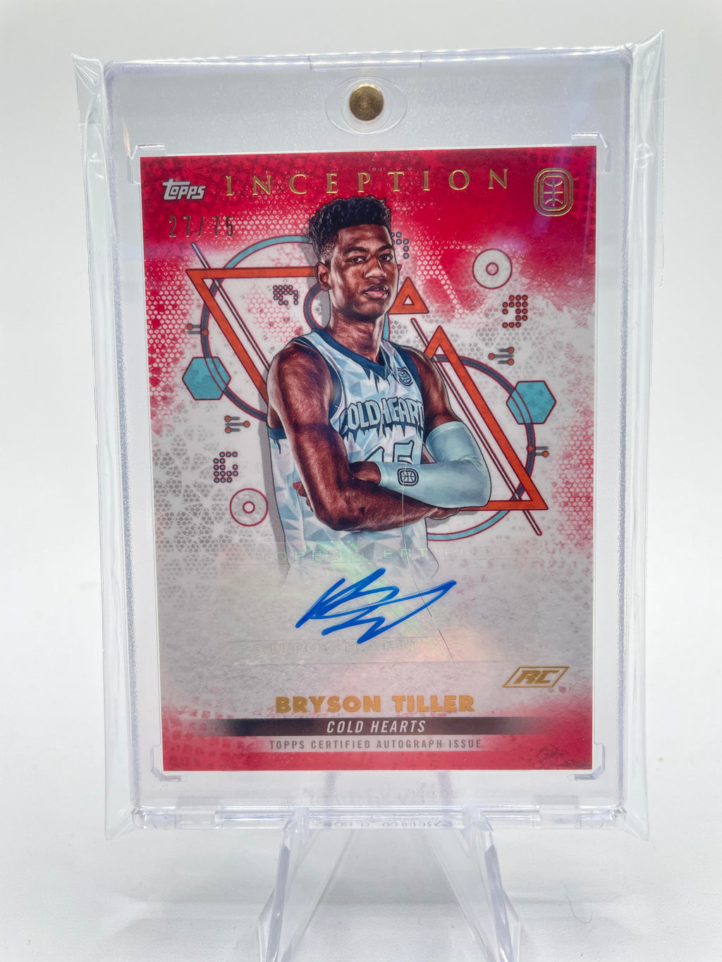 2022-23 Topps OTE Inception Bryson Tiller Red Rookie Auto /75 #IA-BT1
