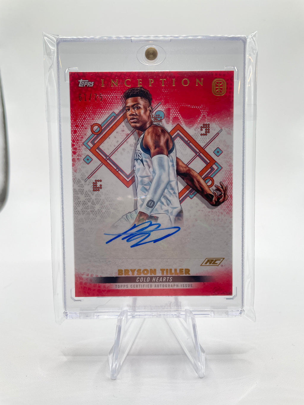 2022-23 Topps OTE Inception Bryson Tiller Red Rookie Auto /75 #IA-BT2