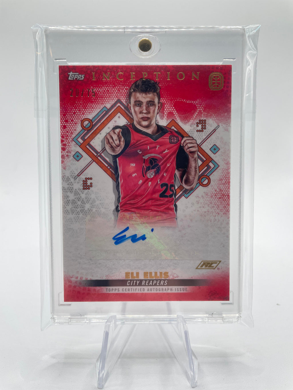 2022-23 Topps OTE Inception Eli Ellis Red Rookie Auto /75