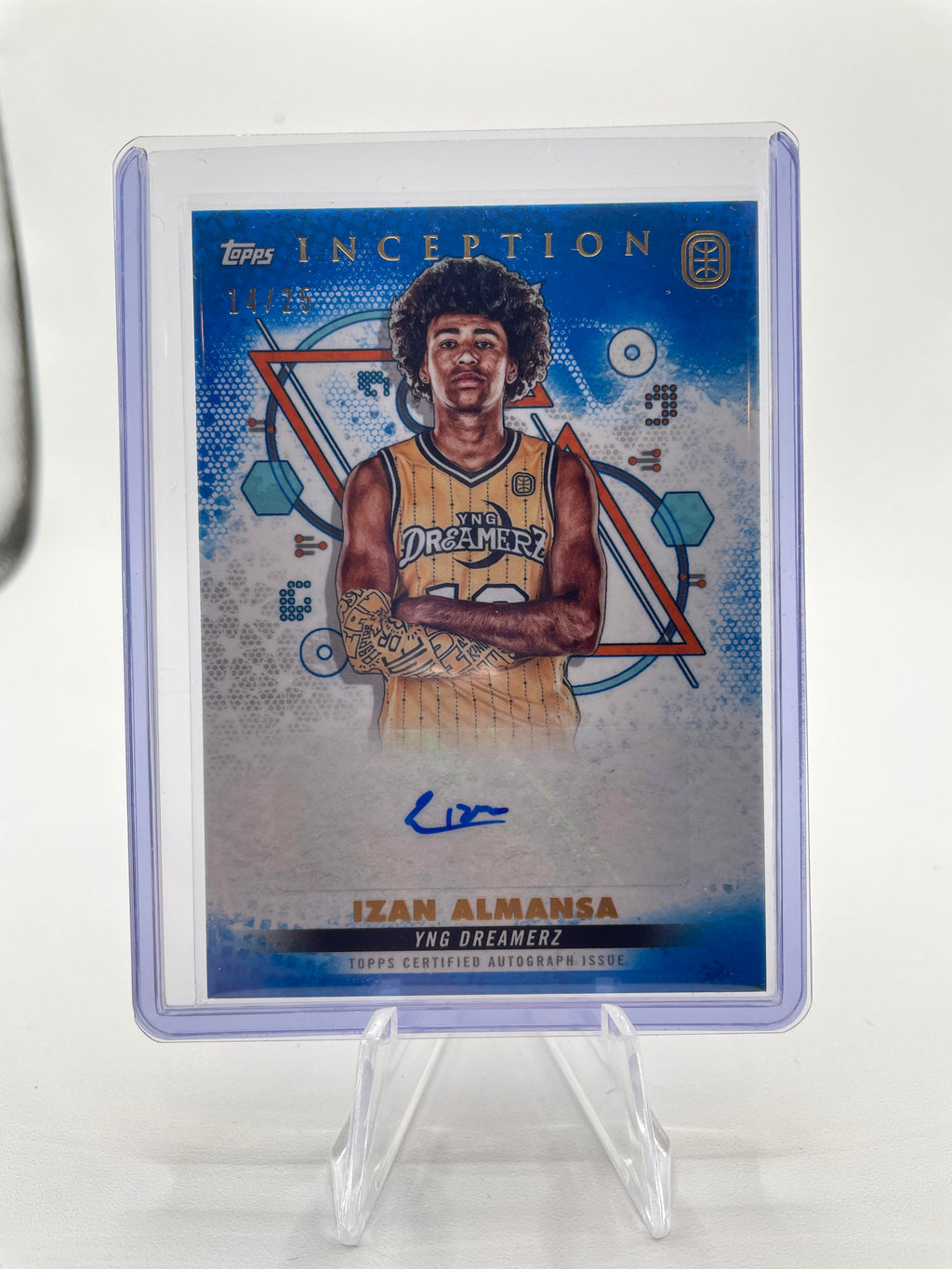 2022-23 Topps OTE Inception Izan Almansa Blue Foil Rookie Auto /25