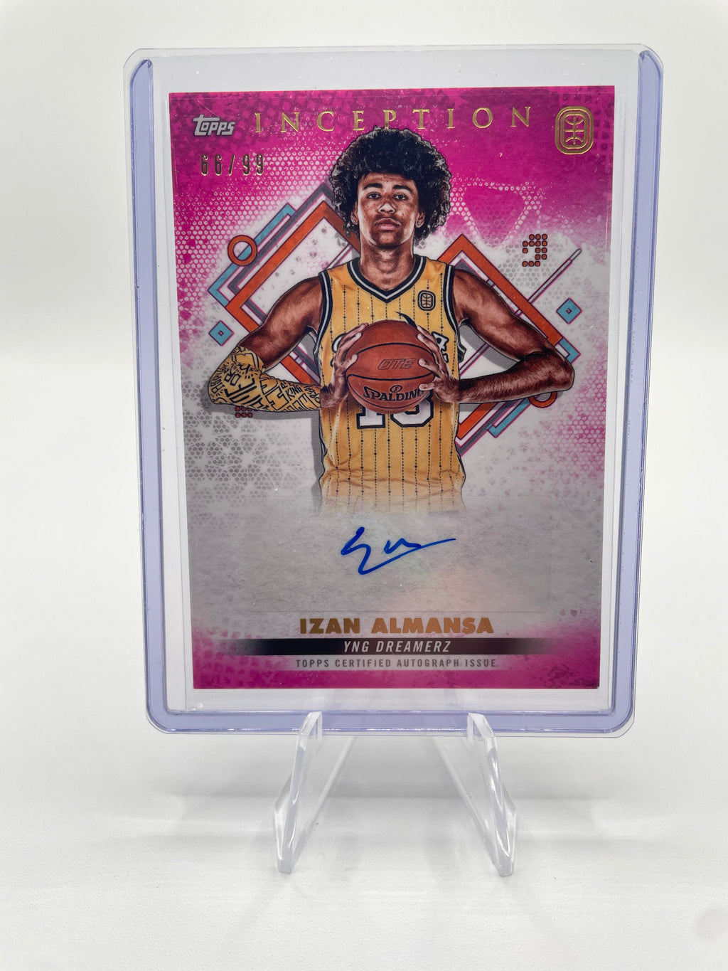 2022-23 Topps OTE Inception Izan Almansa Magenta Foil Rookie Auto /99