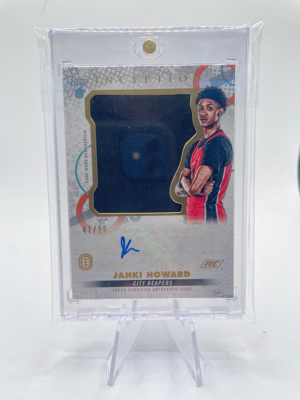 2022-23 Topps OTE Inception Jahki Howard Jumbo Rookie Patch Auto /99