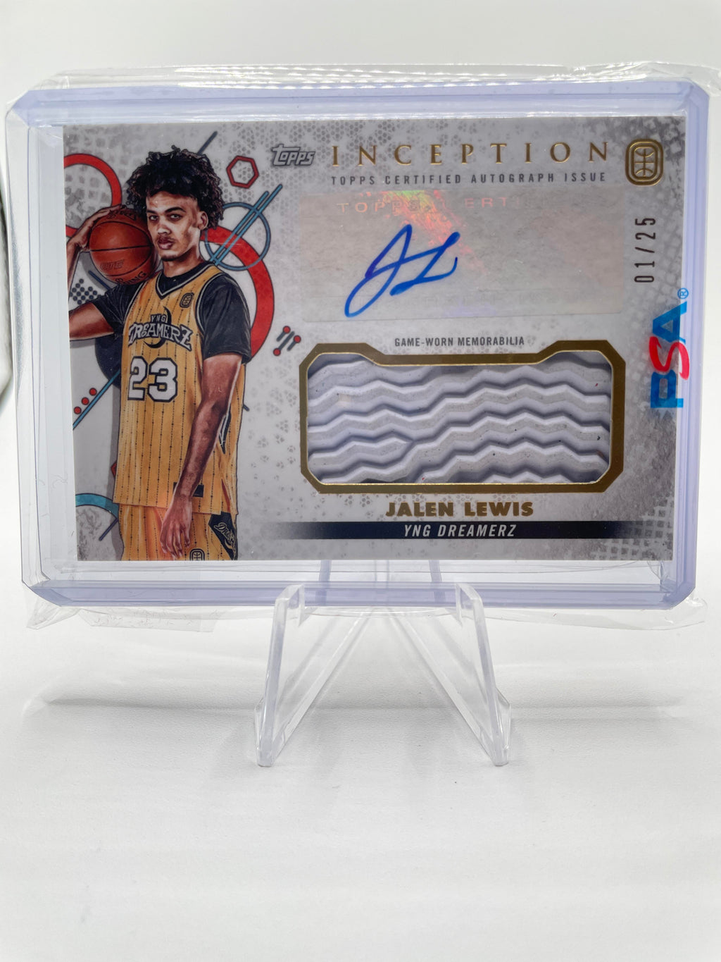 2022-23 Topps OTE Inception Jalen Lewis Rookie Shoe Relic Auto /25