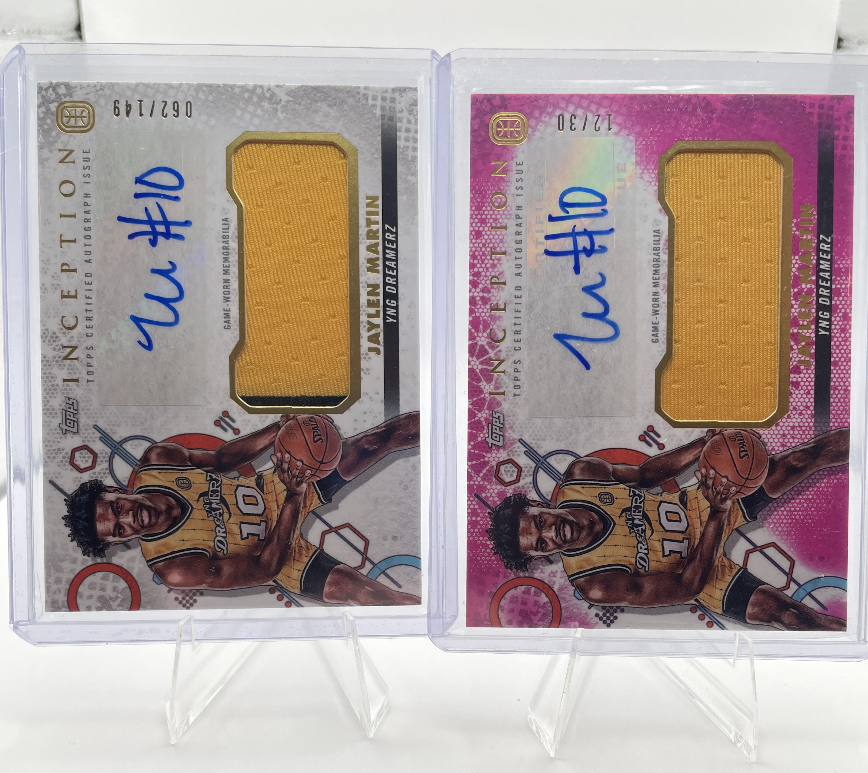 2022-23 Topps OTE Inception Jaylen Martin Pink Rookie Patch Auto /30 + Auto /149