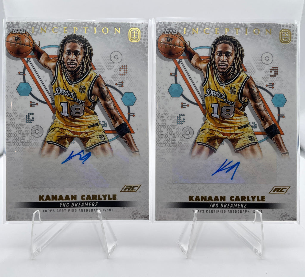 2022-23 Topps OTE Inception Kanaan Carlyle Auto /199 + Chrome Auto Set (x4)