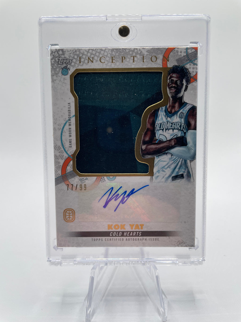 2022-23 Topps OTE Inception Kok Yat Jumbo Patch Rookie Auto /99