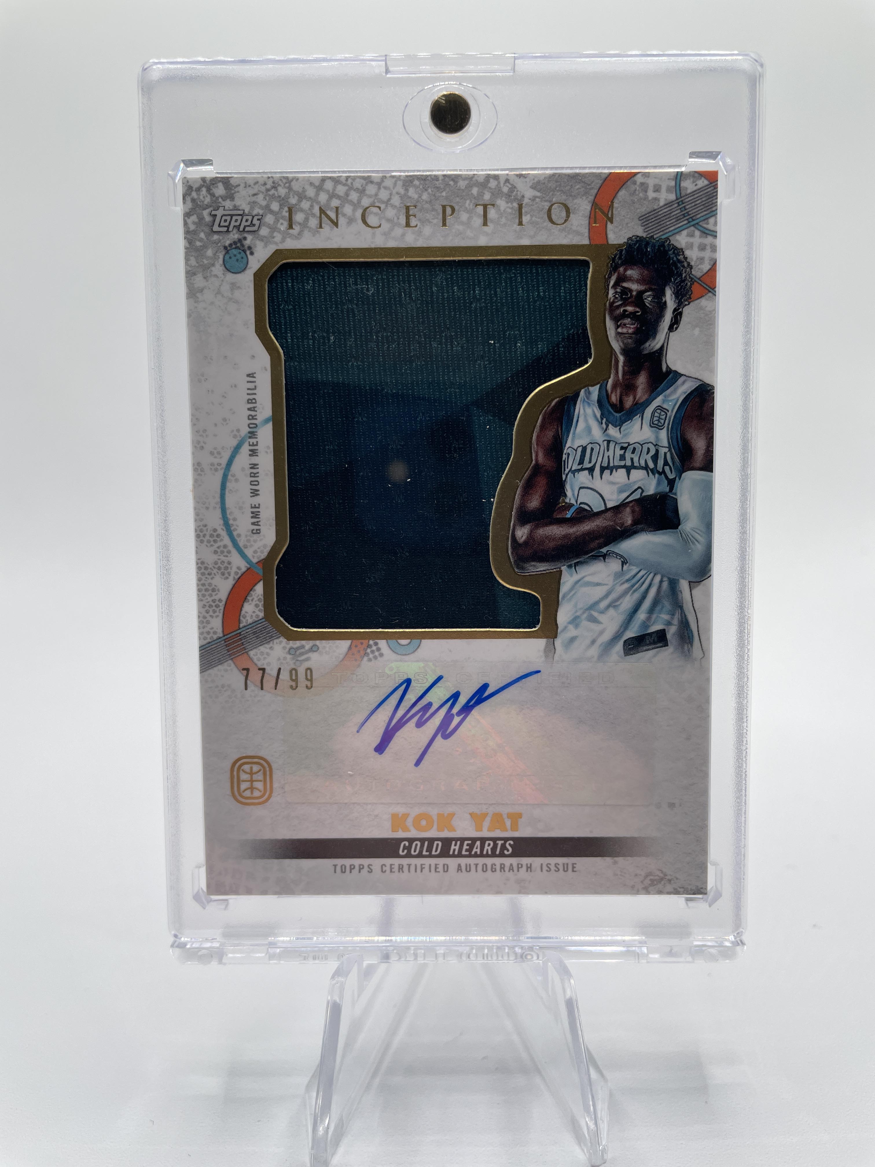 2022-23 Topps OTE Inception Kok Yat Jumbo Patch Rookie Auto /99