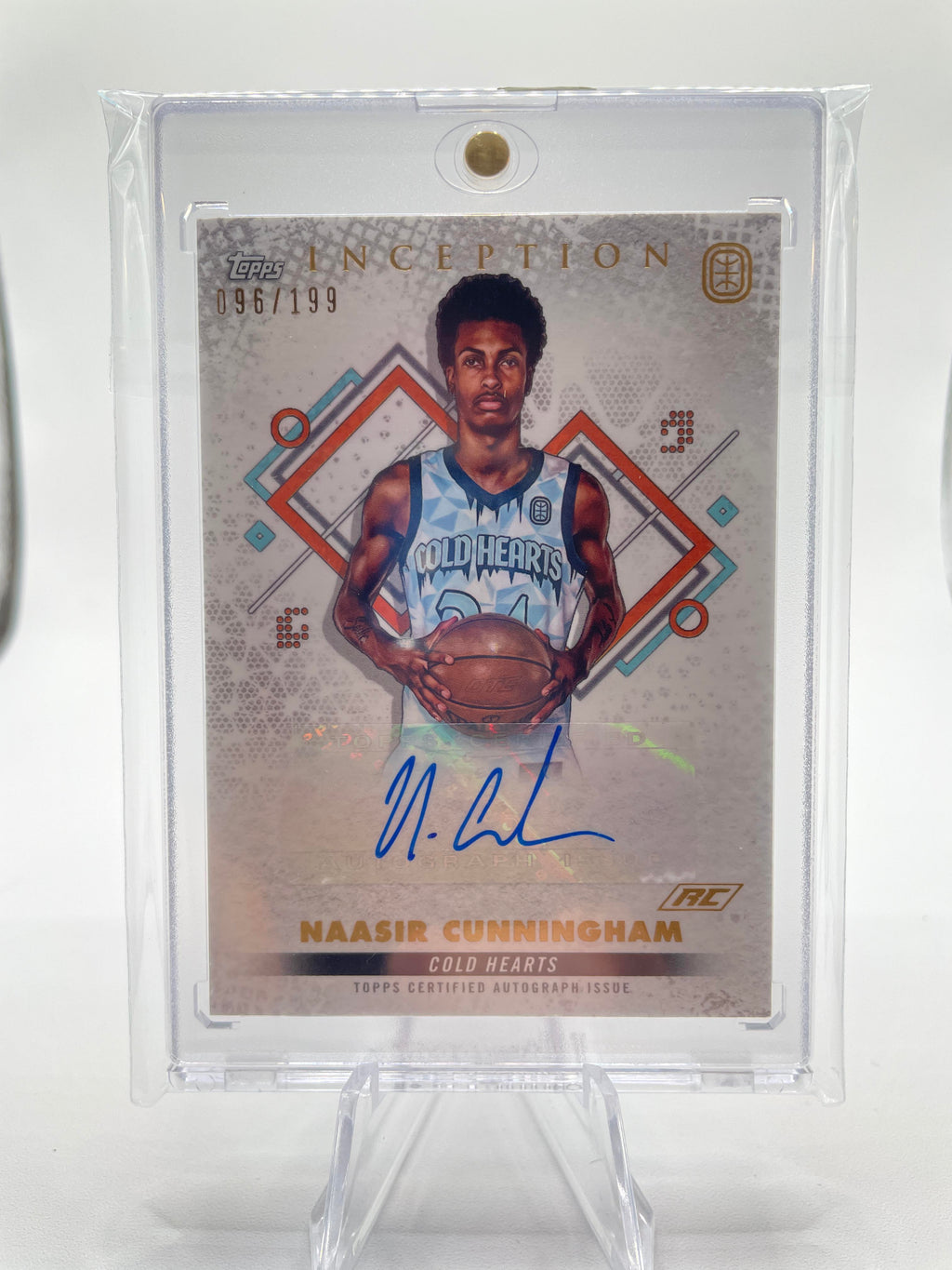 2022-23 Topps OTE Inception Naasir Cunningham Base Rookie Auto /199 #IA-NC3
