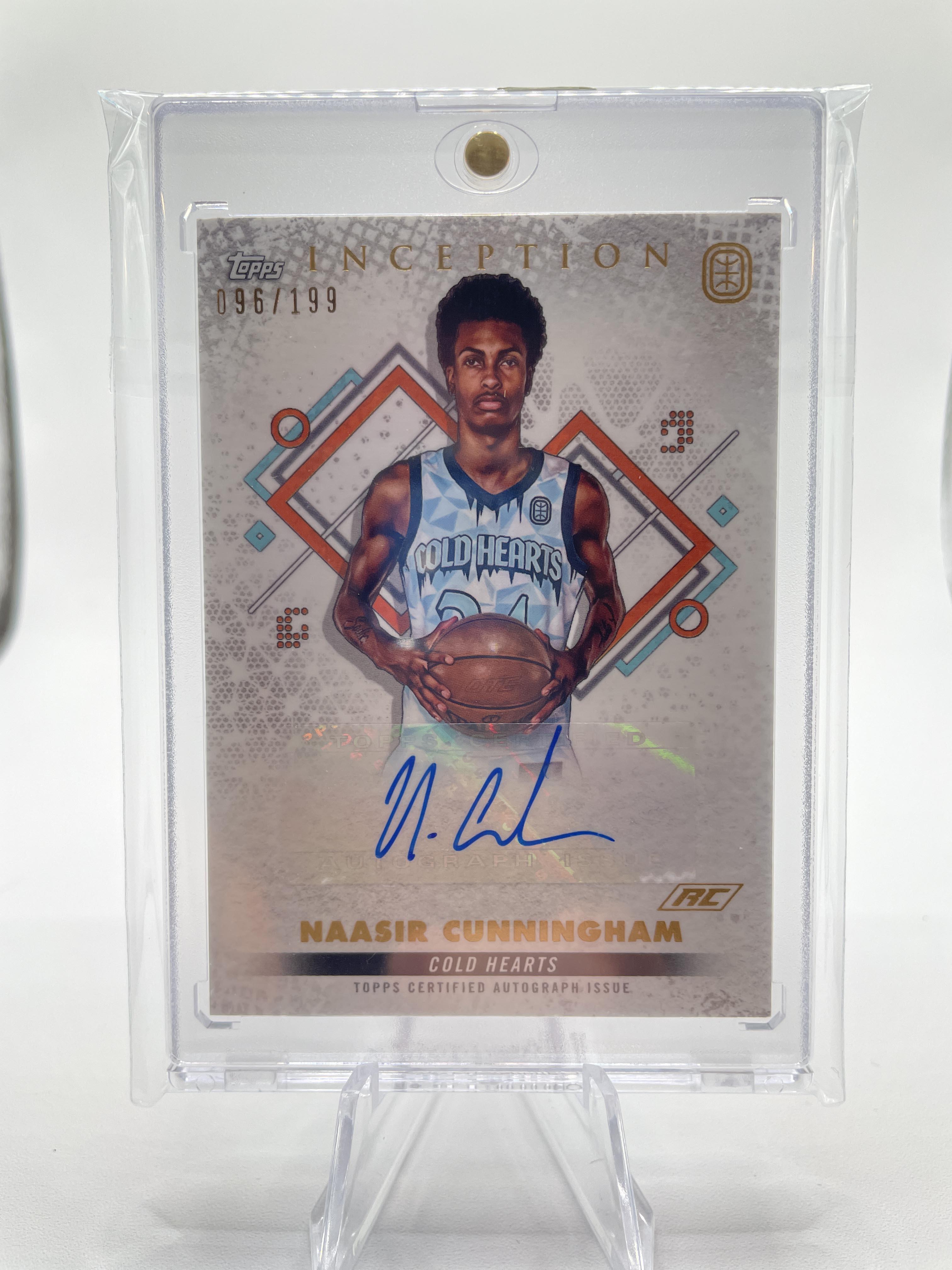 2022-23 Topps OTE Inception Naasir Cunningham Base Rookie Auto /199 #IA-NC3