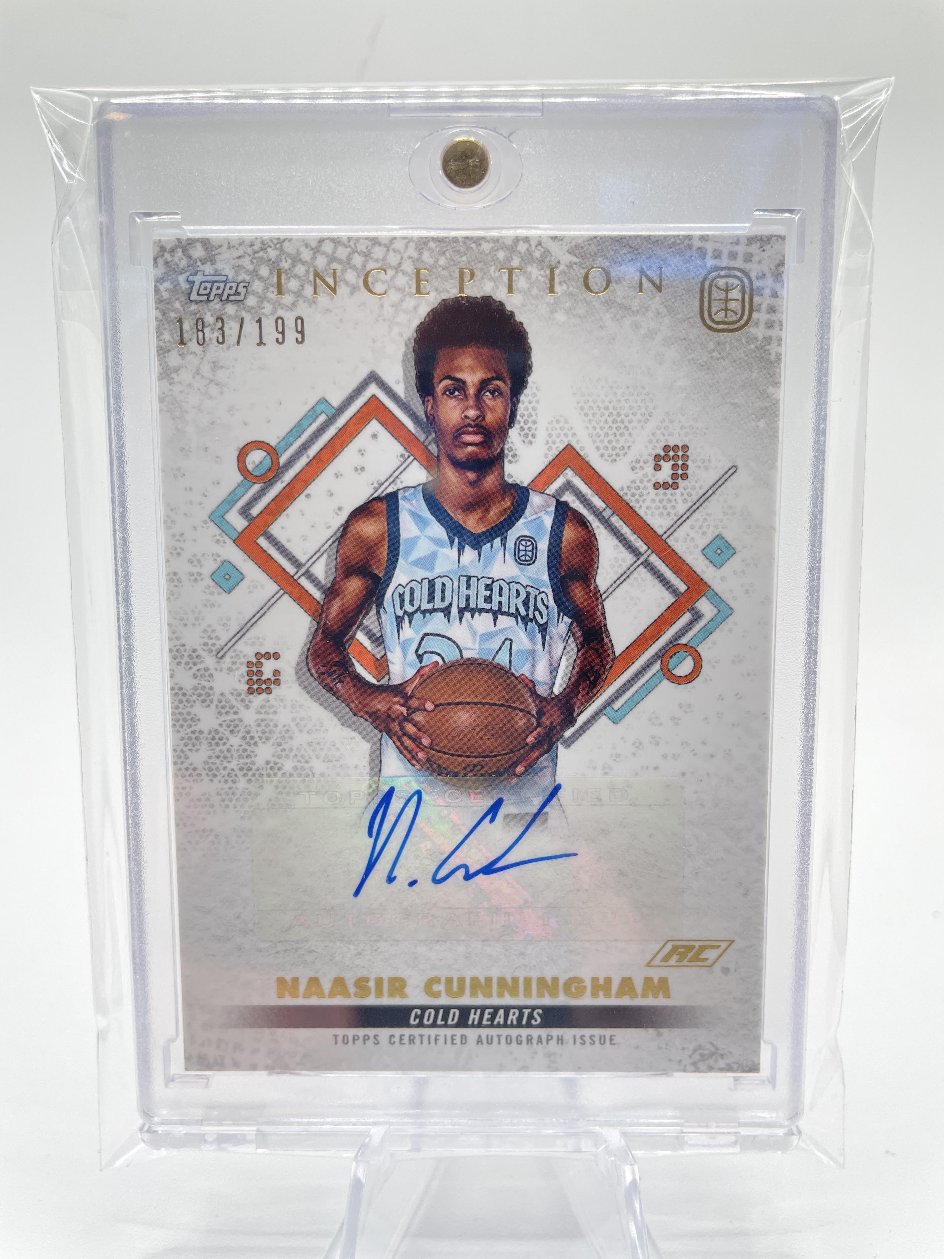 2022-23 Topps OTE Inception Naasir Cunningham Base Rookie Auto /199 #IA-NC3