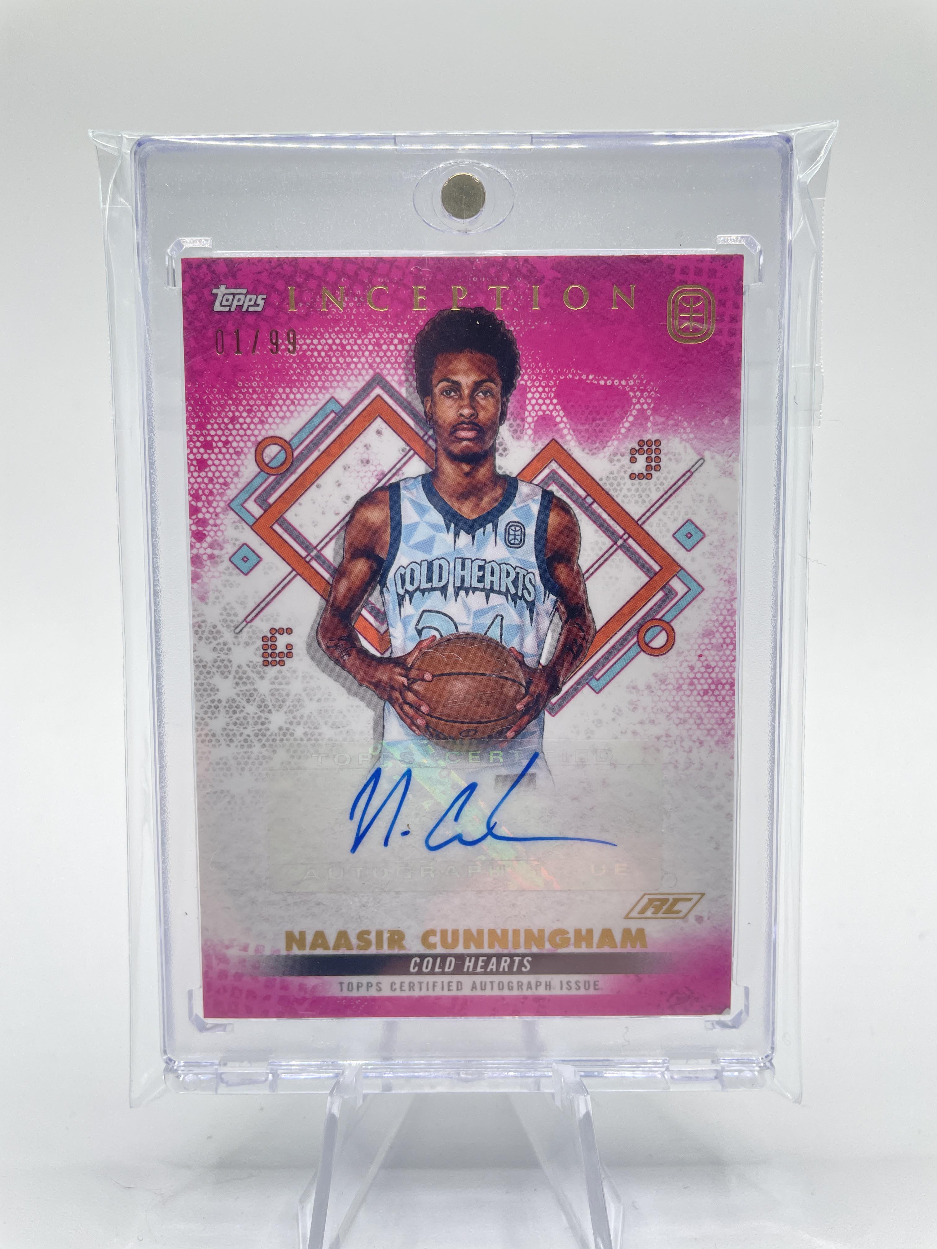 2022-23 Topps OTE Inception Naasir Cunningham Magenta Rookie Auto /99 #IA-NC2