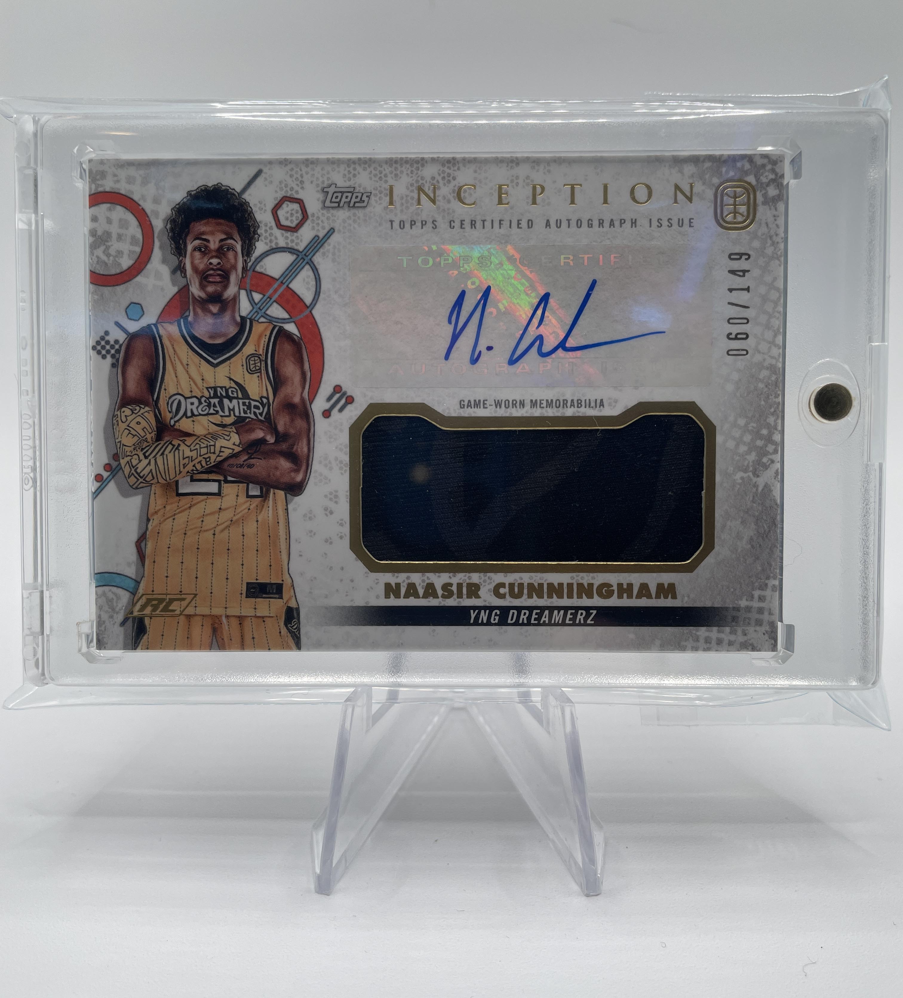 2022-23 Topps OTE Inception Naasir Cunningham Rookie Patch Auto /149 #IARC-NC1