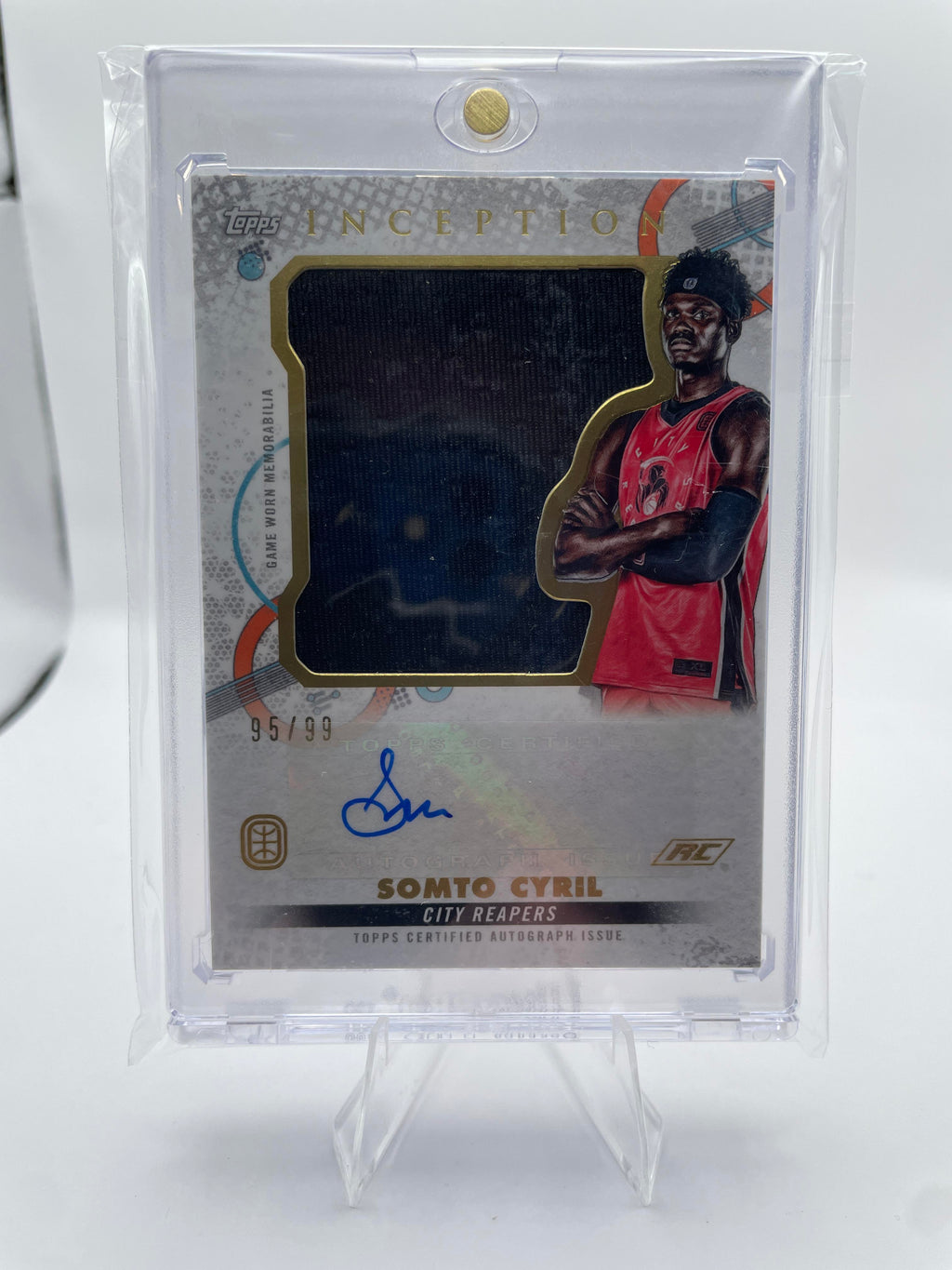 2022-23 Topps OTE Inception Somto Cyril Jumbo Relic Patch Auto /99