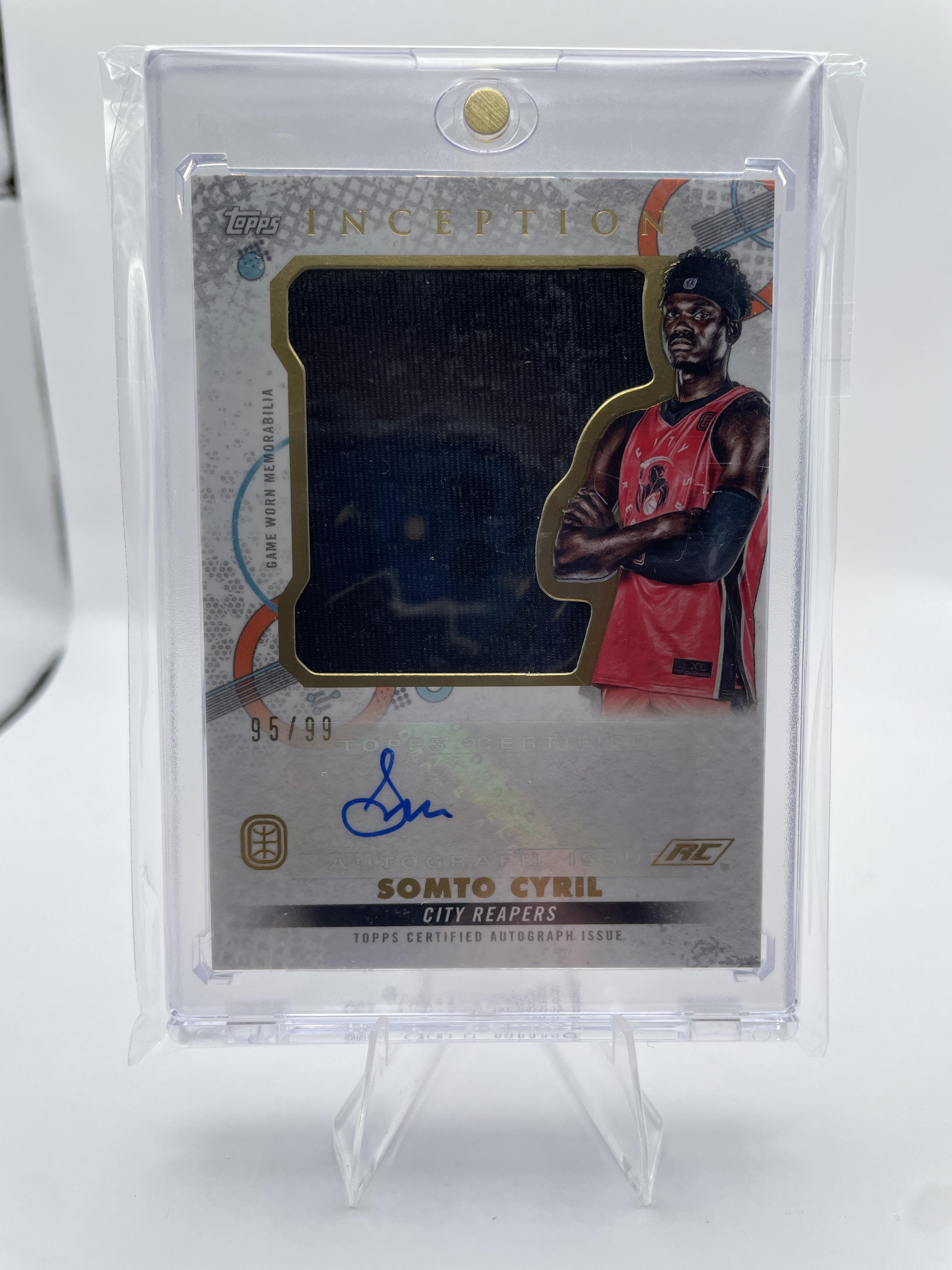 2022-23 Topps OTE Inception Somto Cyril Jumbo Relic Patch Auto /99