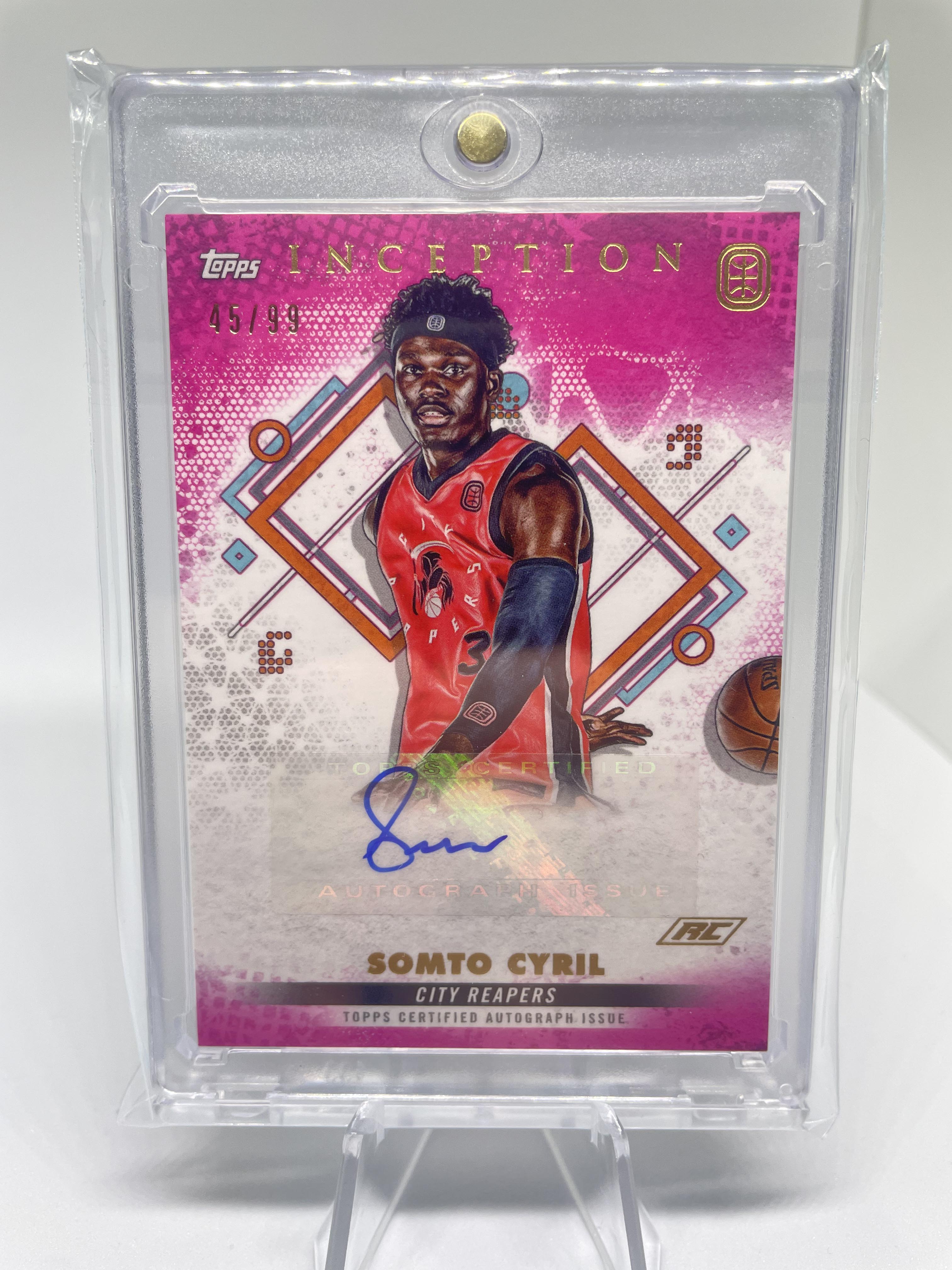 2022-23 Topps OTE Inception Somto Cyril Pink Rookie Auto /99
