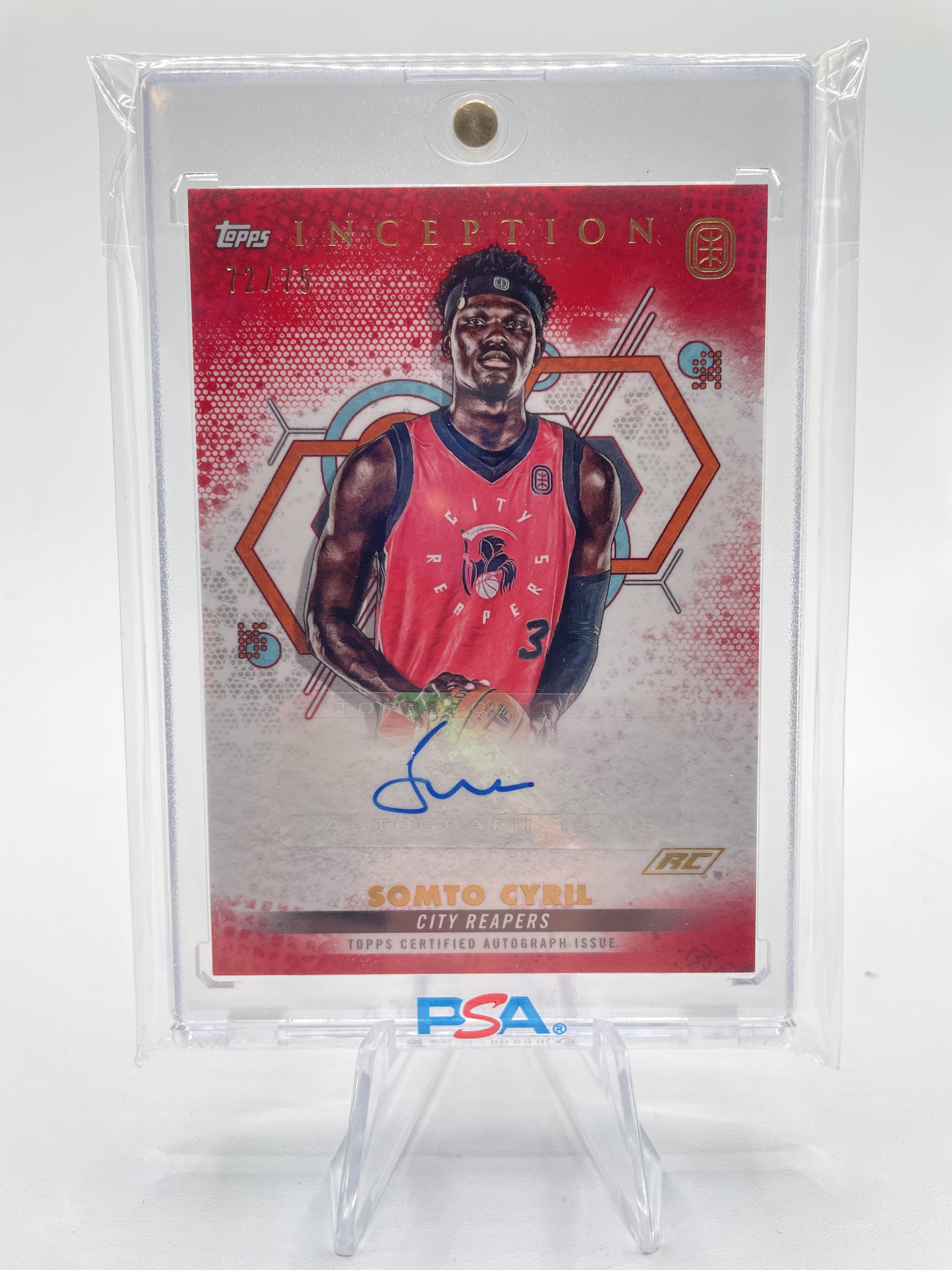 2022-23 Topps OTE Inception Somto Cyril Red Rookie Auto /75