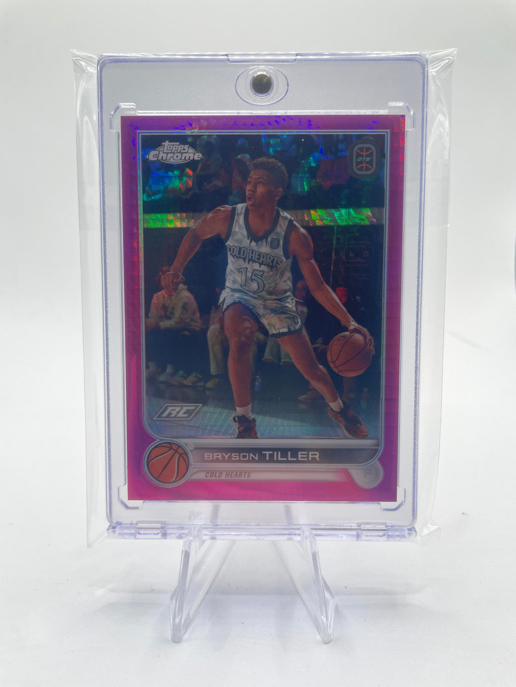 2022-23 Topps Overtime Elite OTE Chrome Bryson Tiller Pink Refractor Rookie /150
