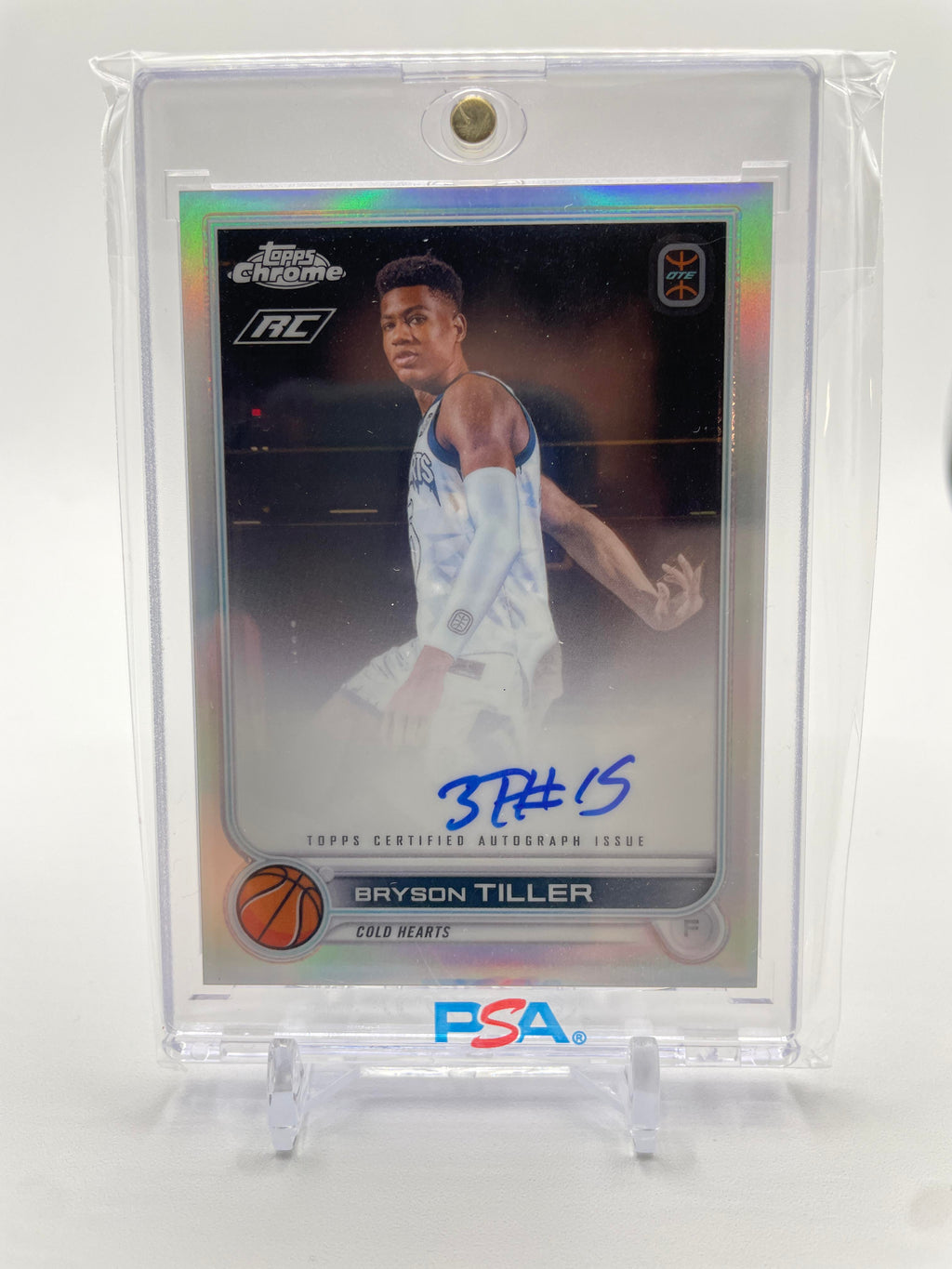 2022-23 Topps Overtime Elite OTE Chrome Bryson Tiller Rookie Refractor Auto #CA-BT3