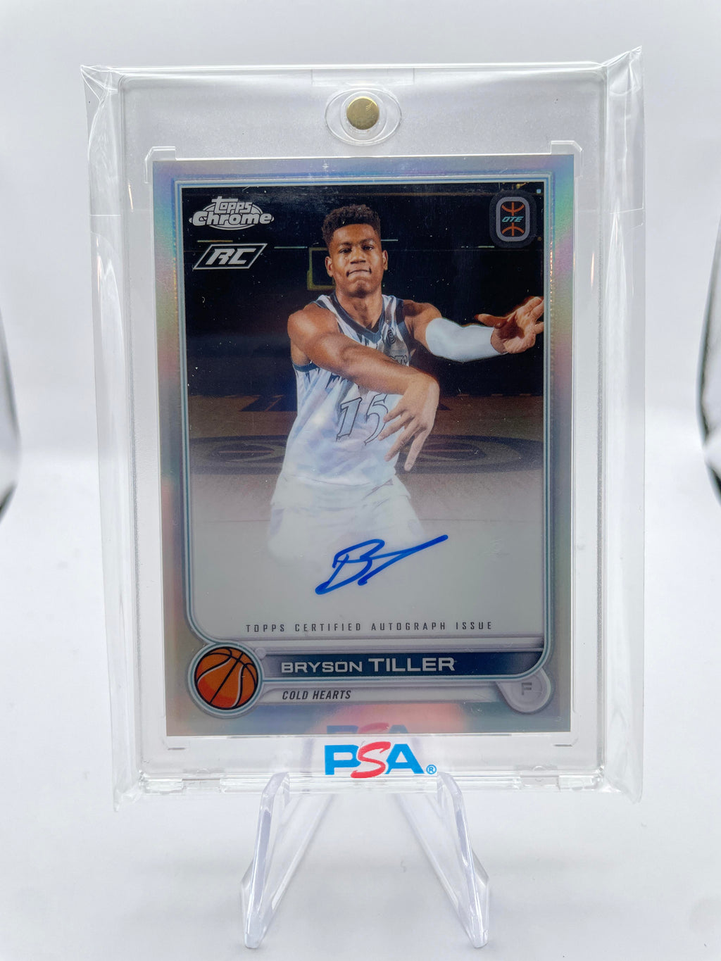 2022-23 Topps Overtime Elite OTE Chrome Bryson Tiller Rookie Refractor Auto #CA-BT2