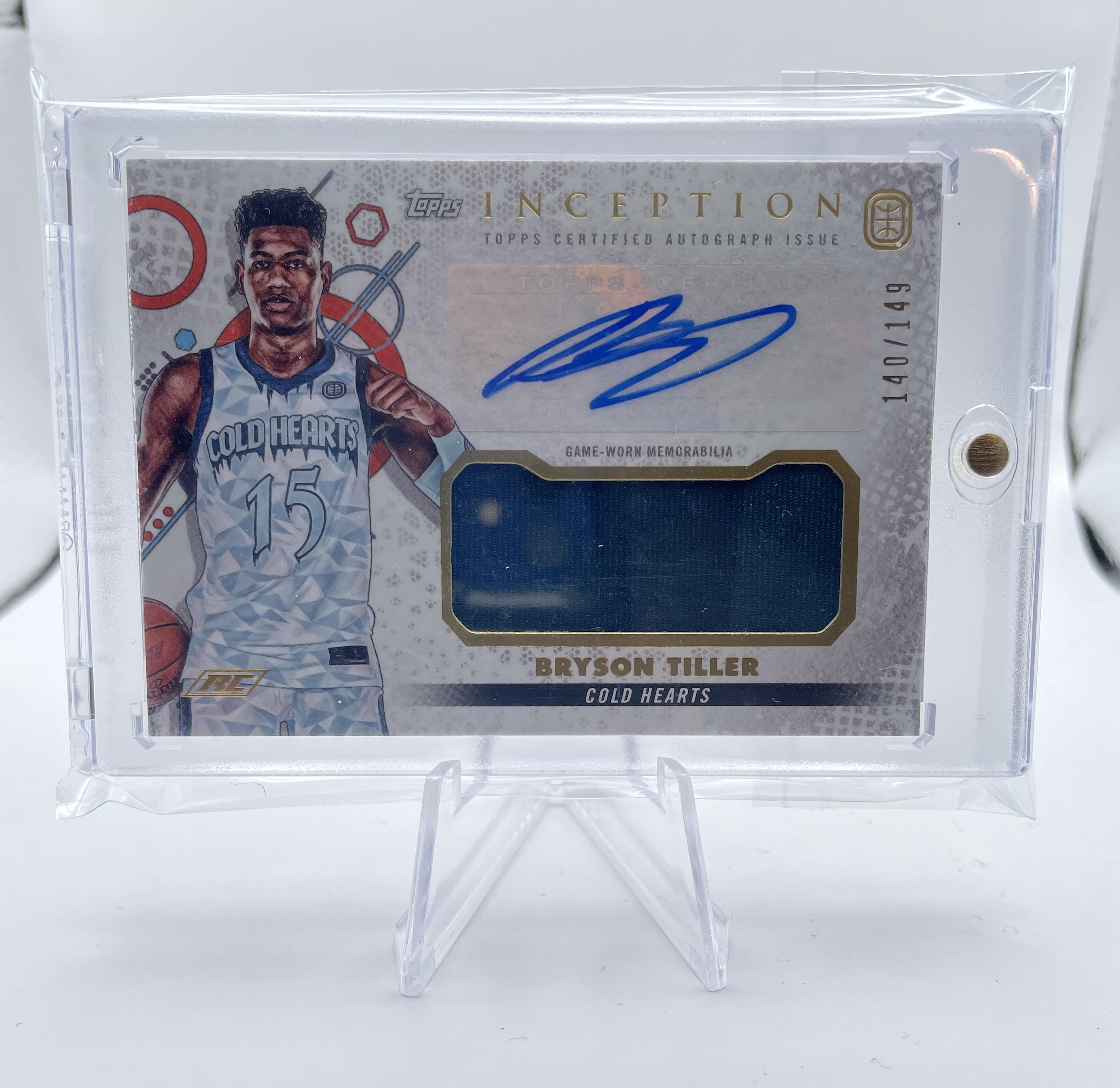 2022-23 Topps Overtime Elite OTE Inception Bryson Tiller Rookie Patch Auto /149 #IARC-BT3