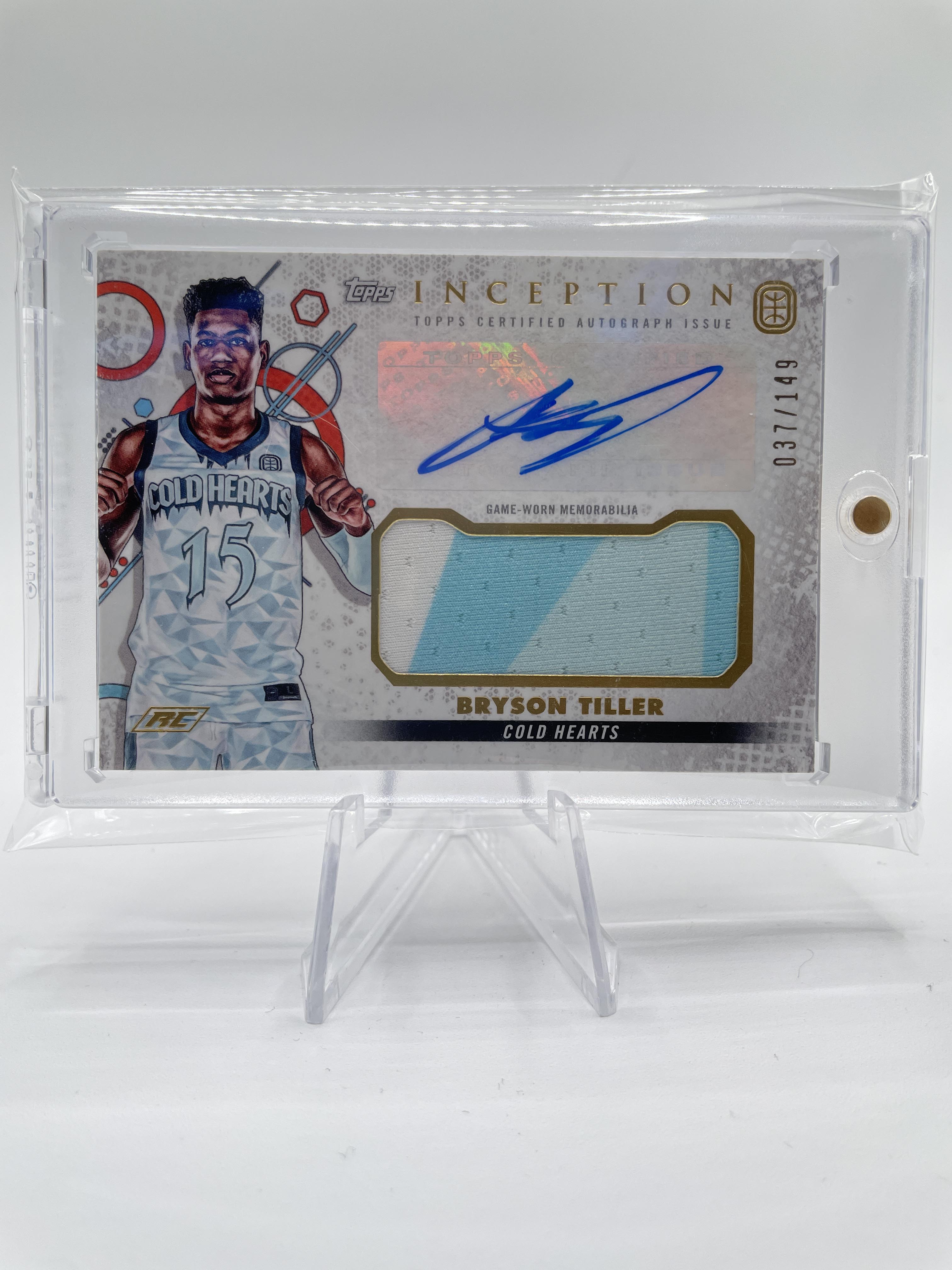 2022-23 Topps Overtime Elite OTE Inception Bryson Tiller Rookie Patch Auto /149 #IARC-BT1