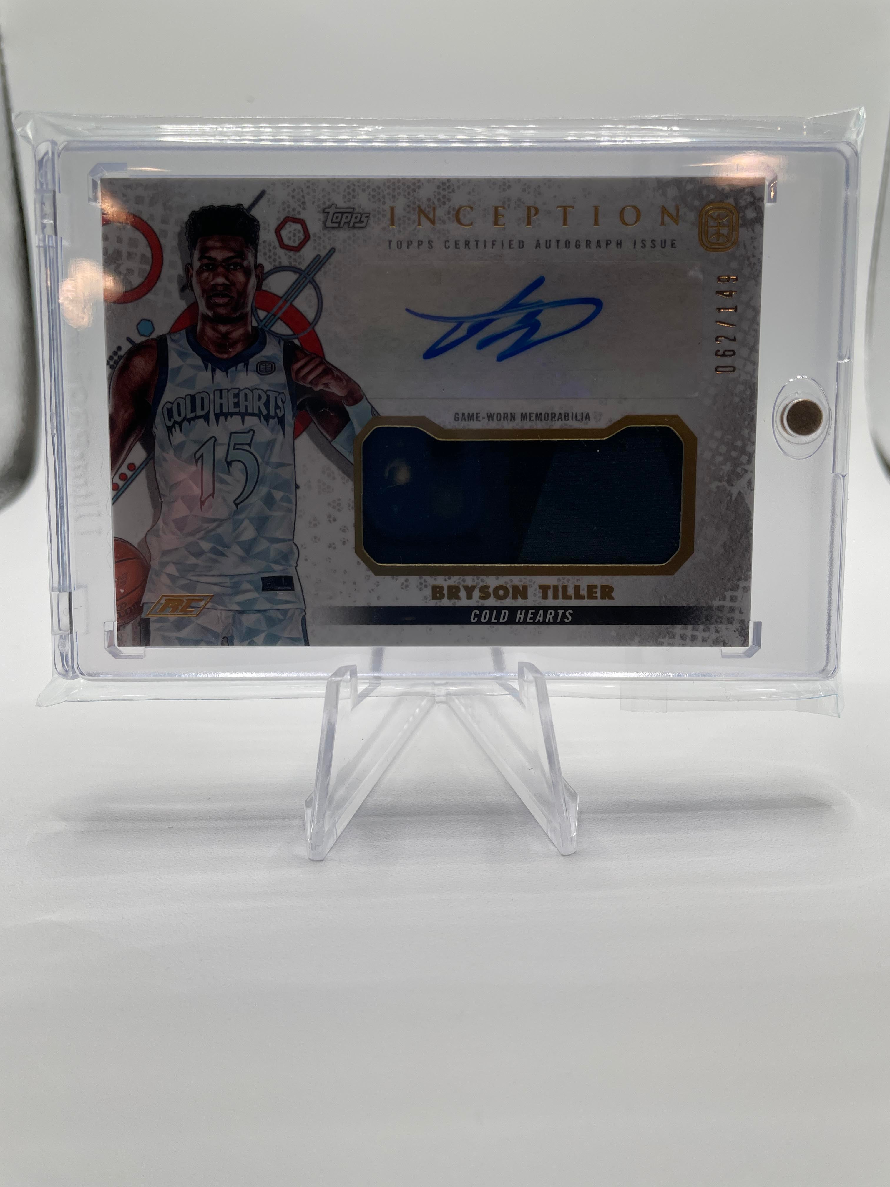 2022-23 Topps Overtime Elite OTE Inception Bryson Tiller Rookie Patch Auto /149 #IARC-BT2