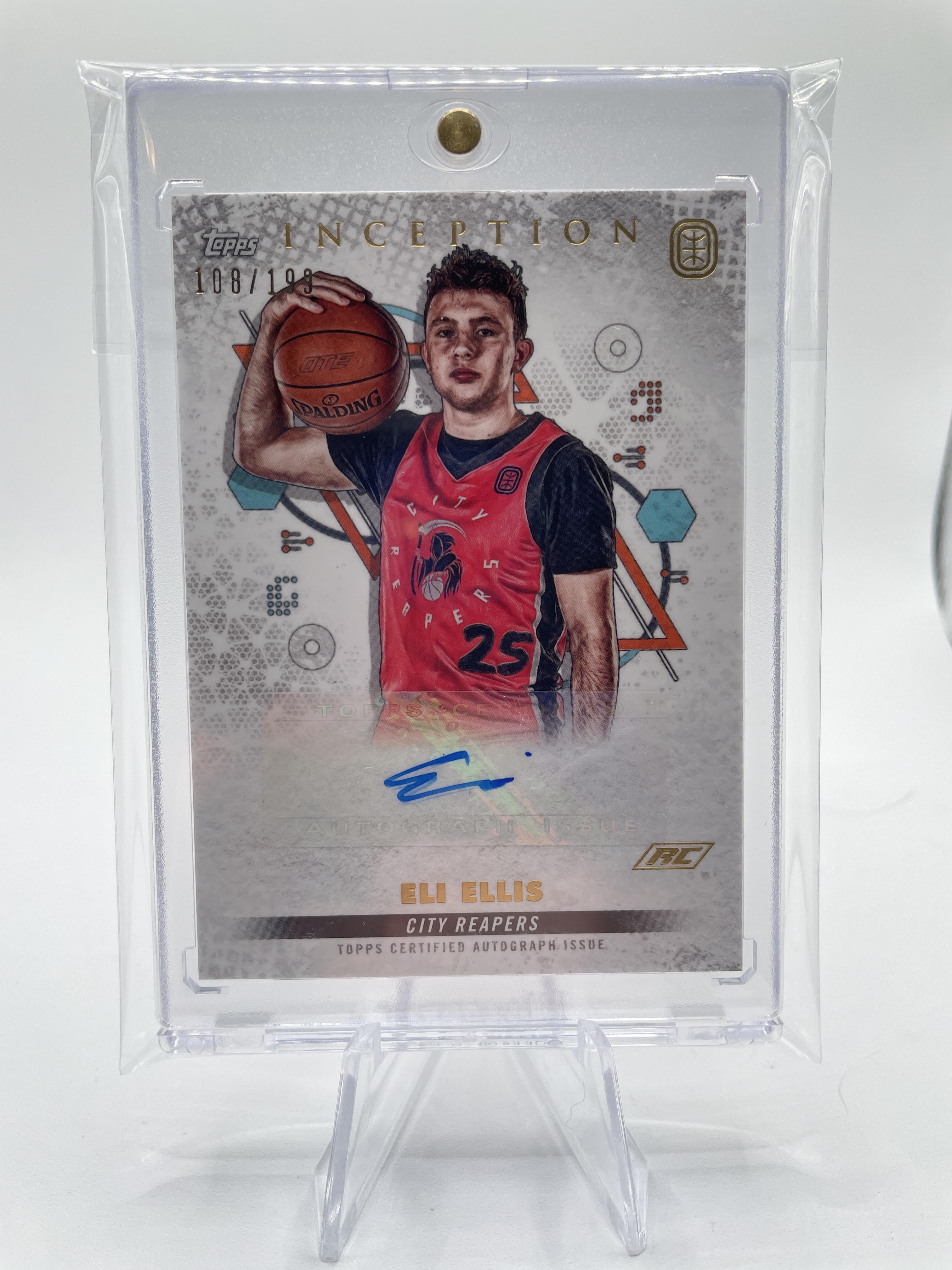 2022-23 Topps Overtime Elite OTE Inception Eli Ellis Base Rookie Auto /199
