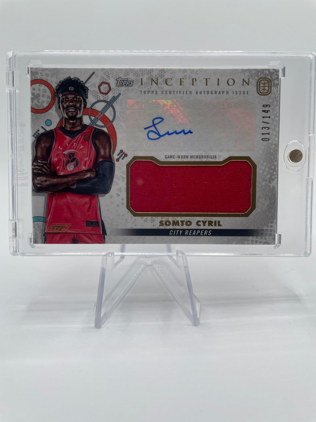2022-23 Topps Overtime Elite OTE Inception Somto Cyril Rookie Patch Auto /149