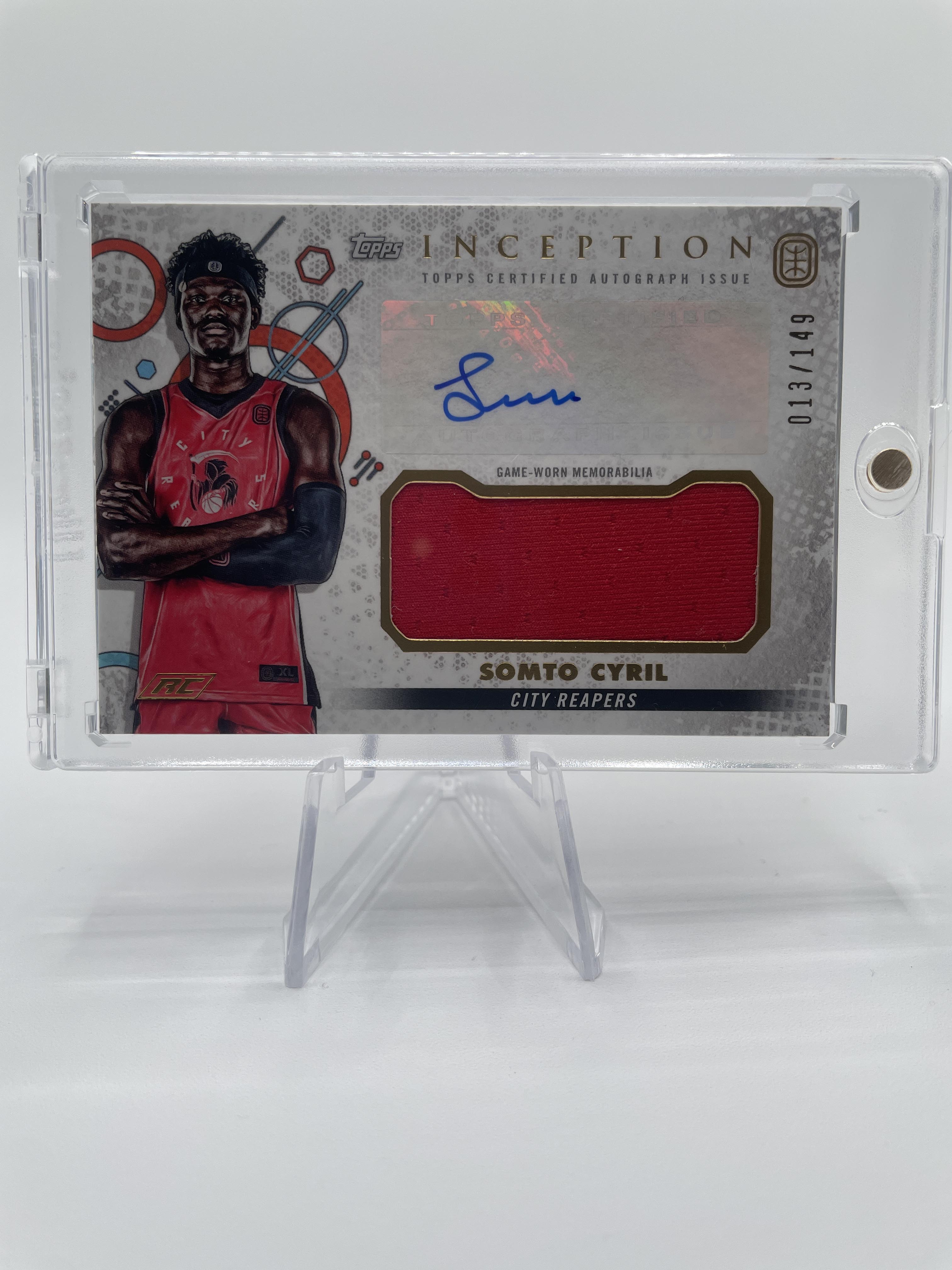 2022-23 Topps Overtime Elite OTE Inception Somto Cyril Rookie Patch Auto /149