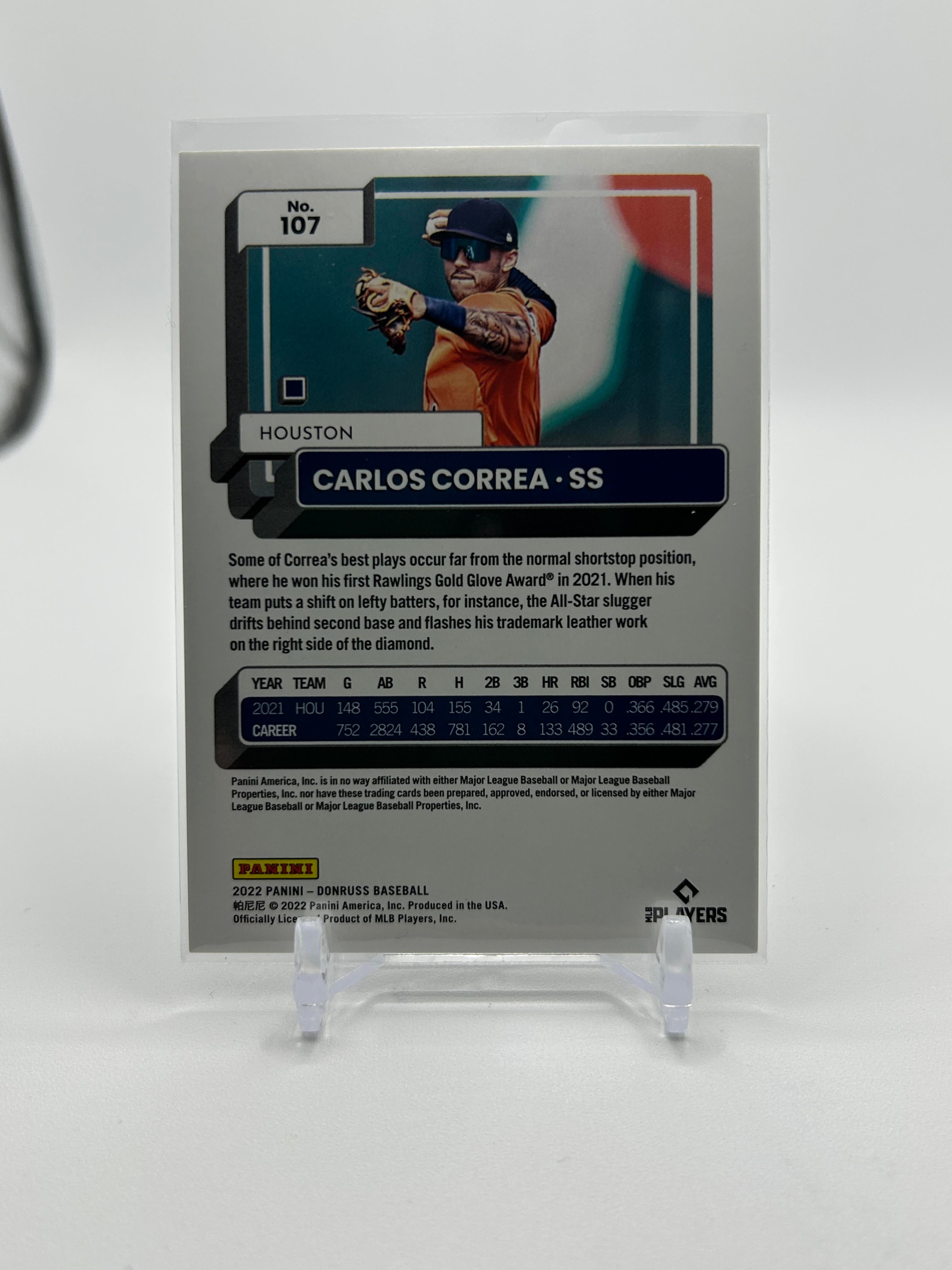 2022 Donruss Carlos Correa Silver Foil /500