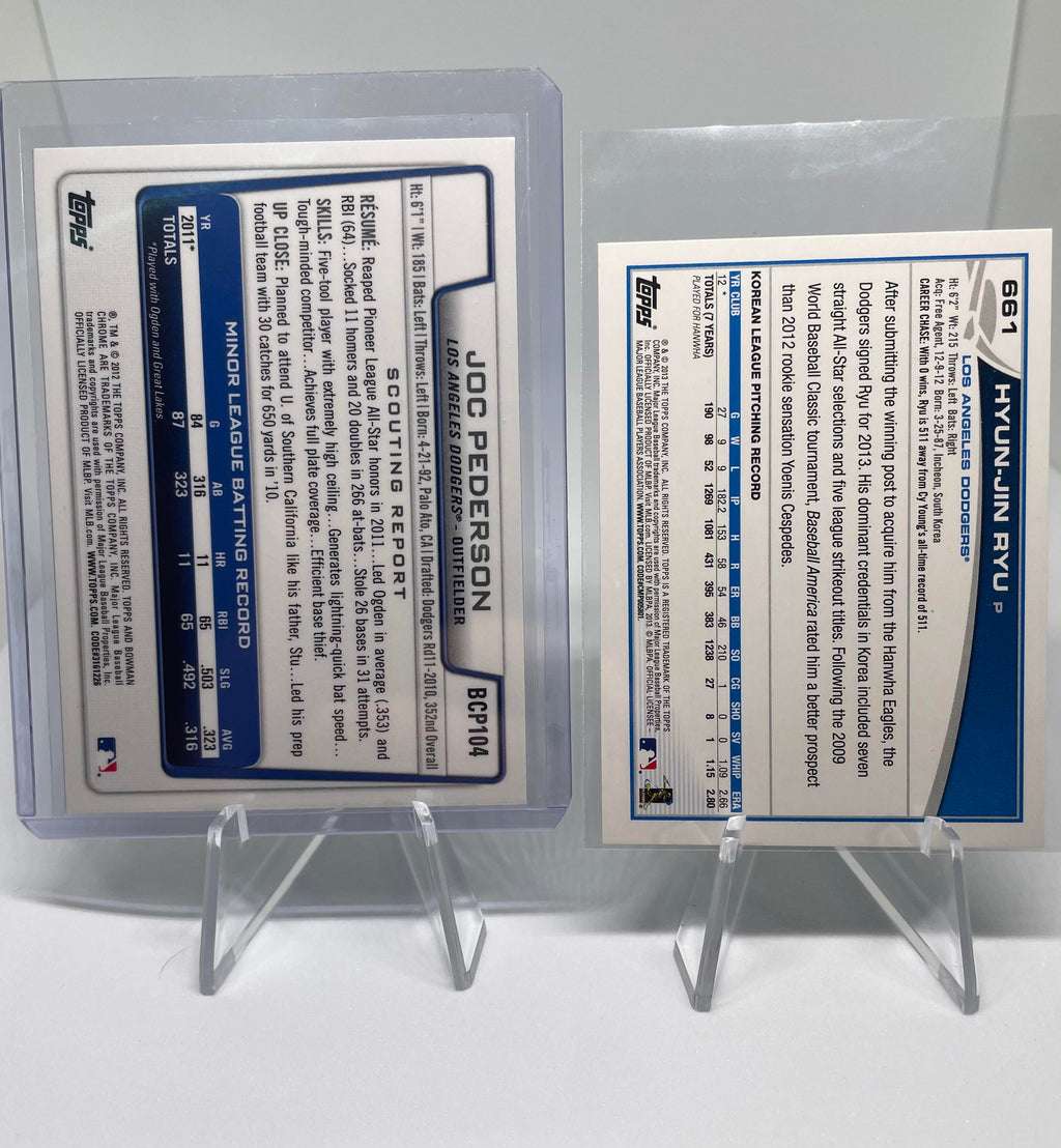 2022 Fire Justin Turner /299 + Trea Die-Cut + Gold Kershaw & Dodgers RC Set