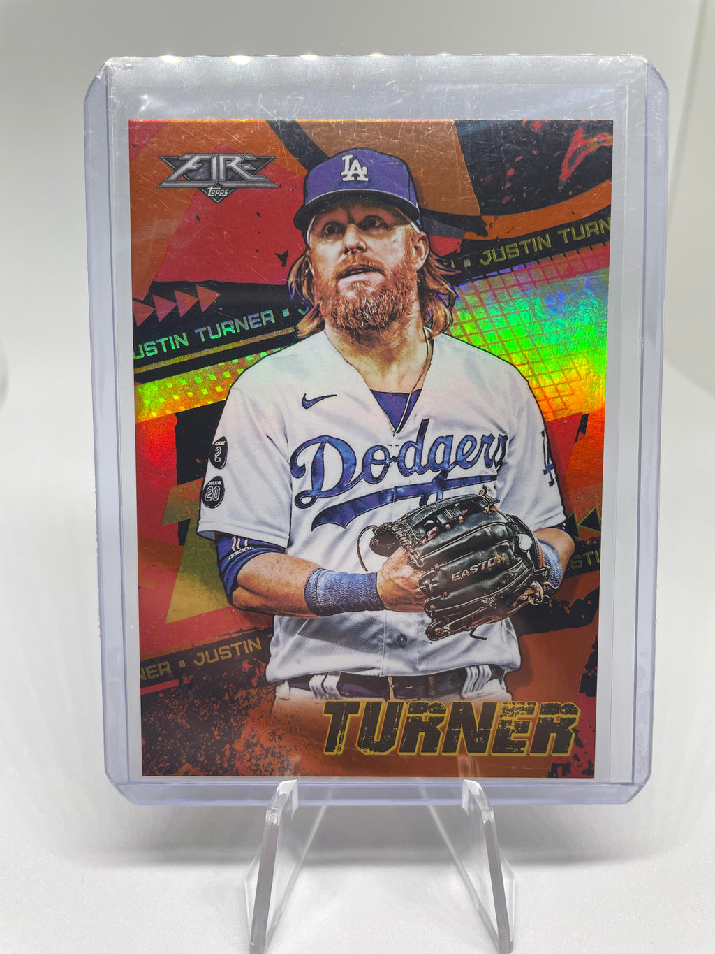 2022 Fire Justin Turner /299 + Trea Die-Cut + Gold Kershaw & Dodgers RC Set