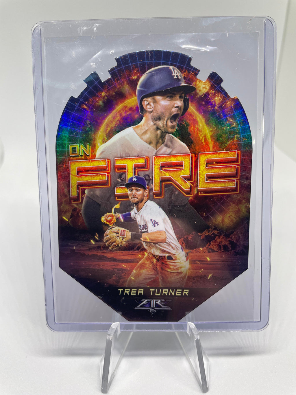 2022 Fire Justin Turner /299 + Trea Die-Cut + Gold Kershaw & Dodgers RC Set