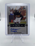 2022 Leaf Draft Akayleb Evans Grey Foil Rookie Auto #BA-AE1