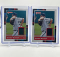 2022 Panini Donruss Brandon Woodruff 1988 Retro Patch Set (x2)