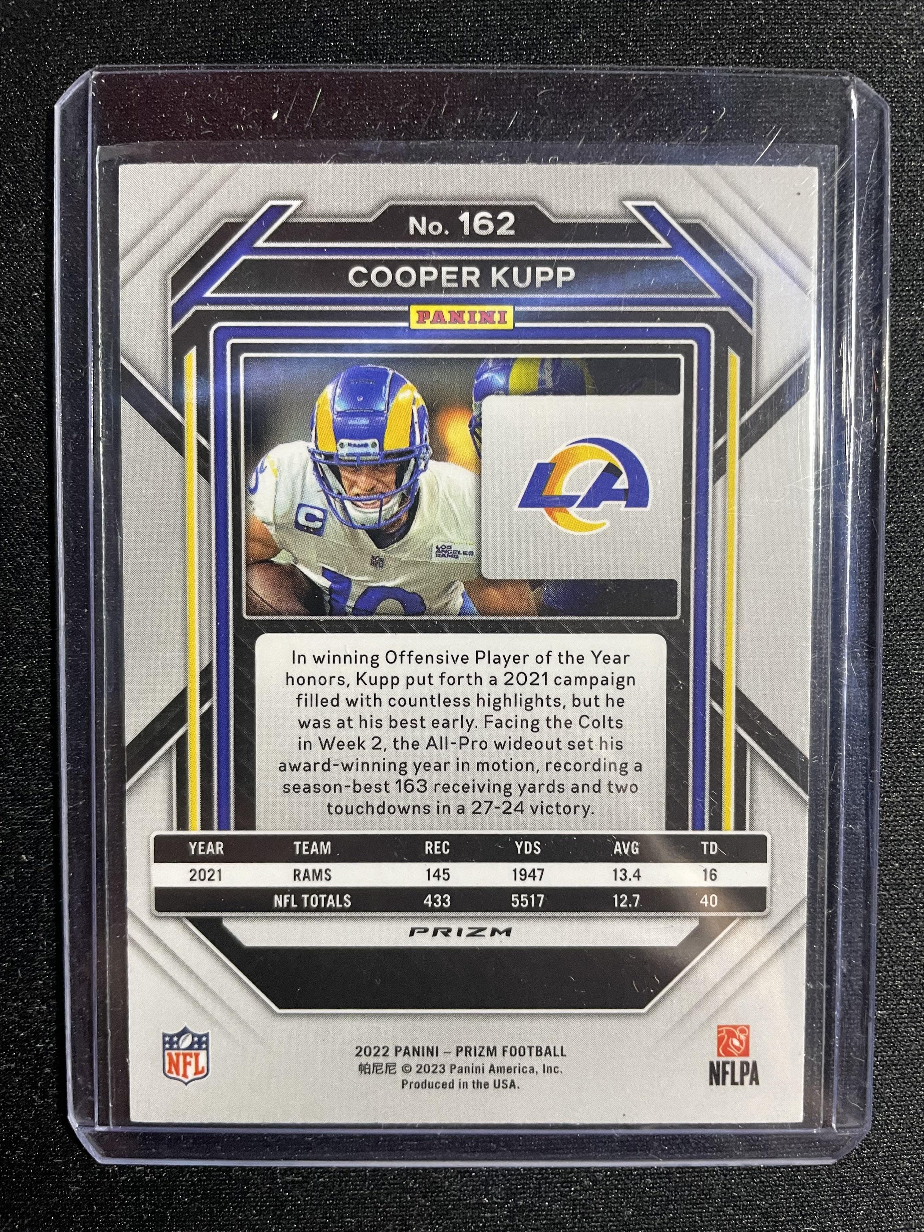 2022 Panini Prizm Cooper Kupp Green Prizm #162 Rams