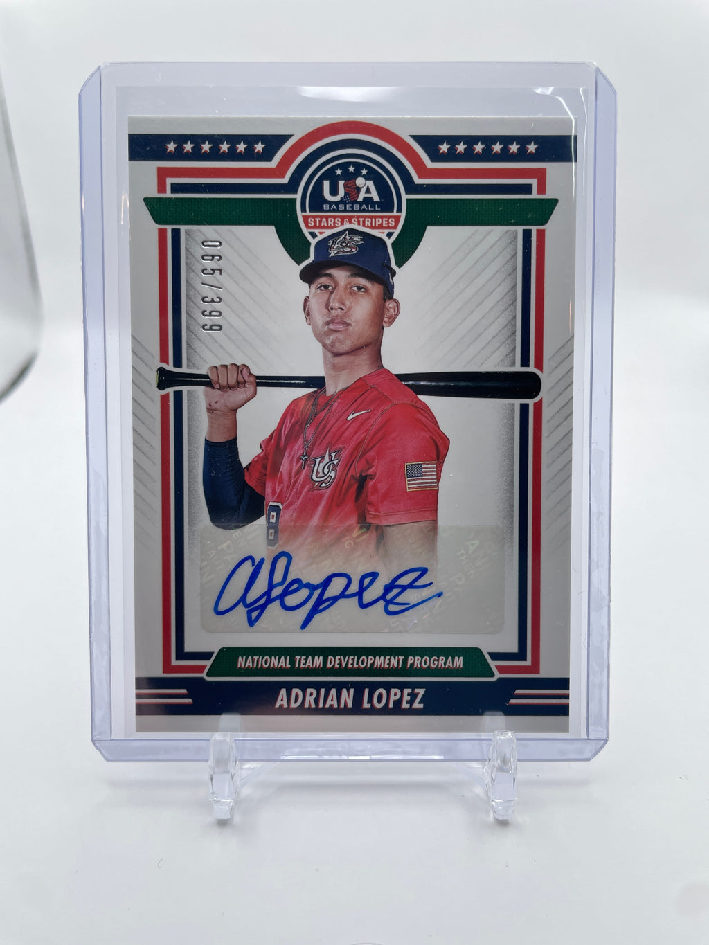 2022 Panini Stars Stripes Christian Rodriguez + Adrian Lopez RC Patch Auto /399