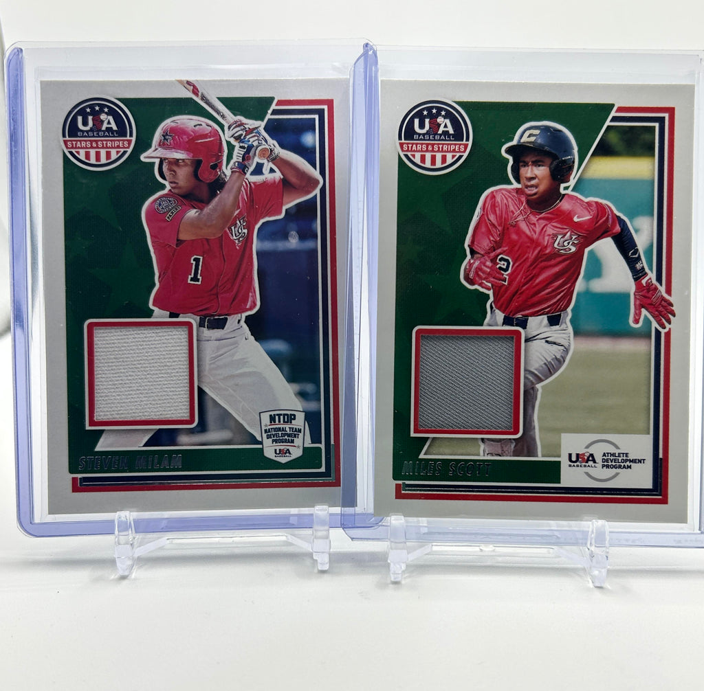 2022 Panini USA Stars & Stripes Steven Milam + Miles Scott Patch Set