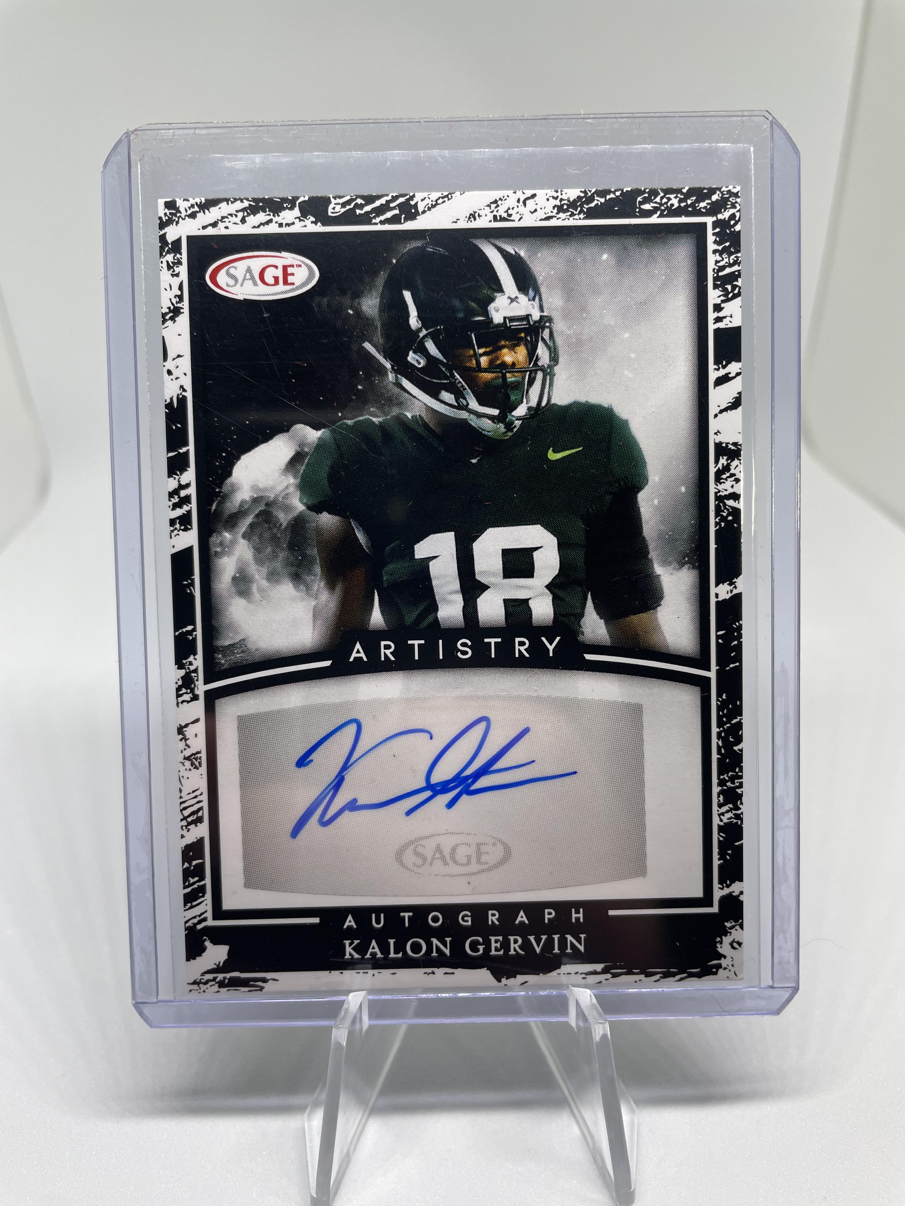 2022 Sage Artistry Kalon Gervin Rookie Auto