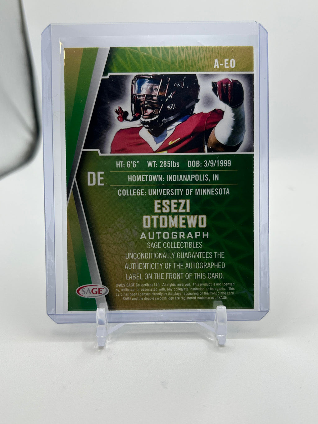 2022 Sage Esezi Otomewo Rookie Auto