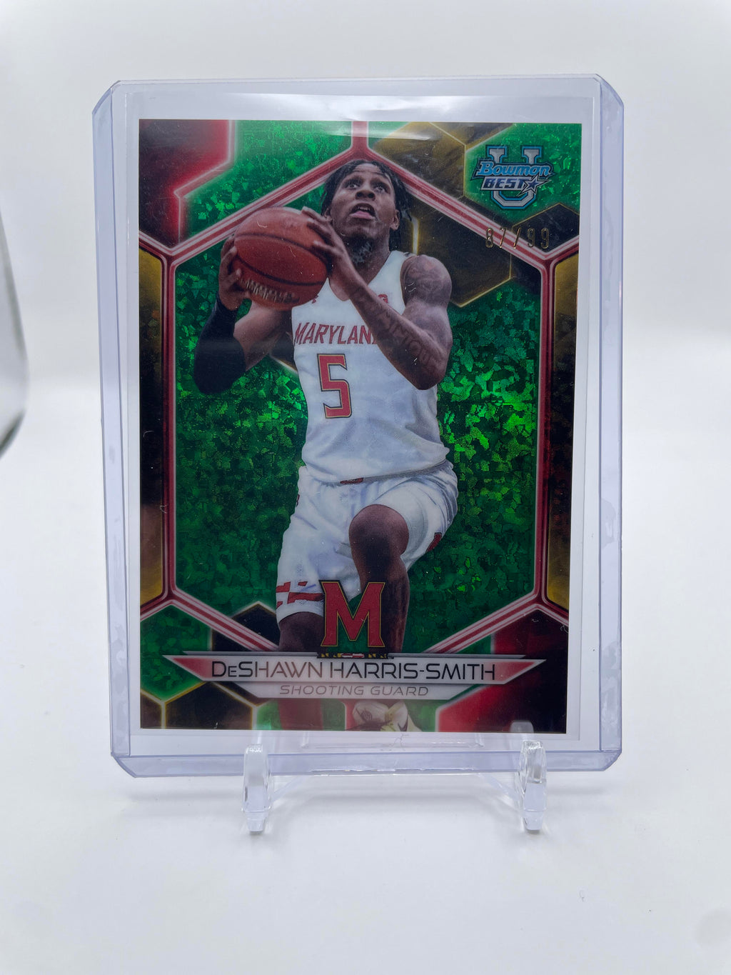 2023-24 Bowman U Best DeShawn Harris-Smith Orange /25 Yellow /75 Green Set (x15)