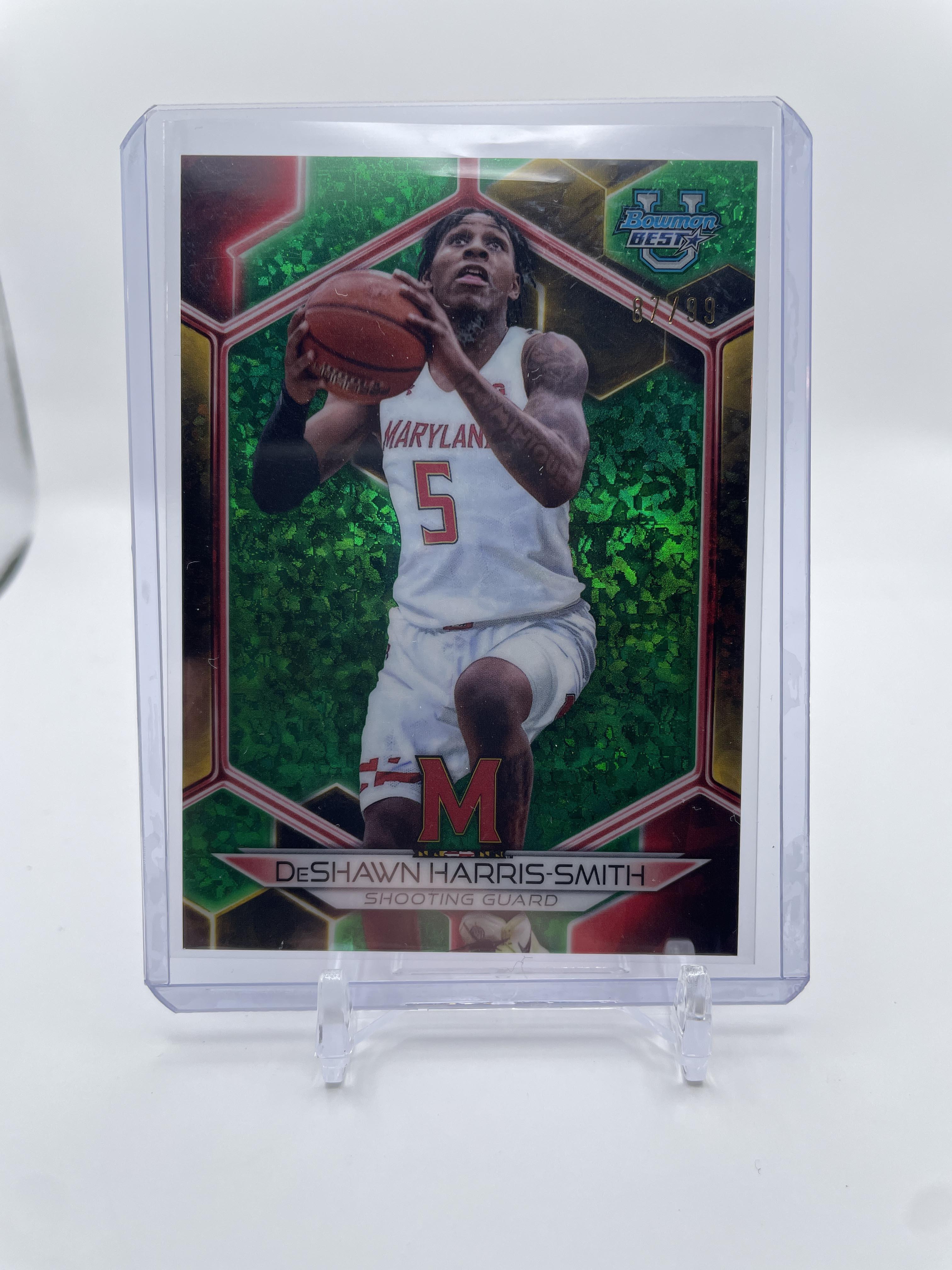 2023-24 Bowman U Best DeShawn Harris-Smith Orange /25 Yellow /75 Green Set (x15)
