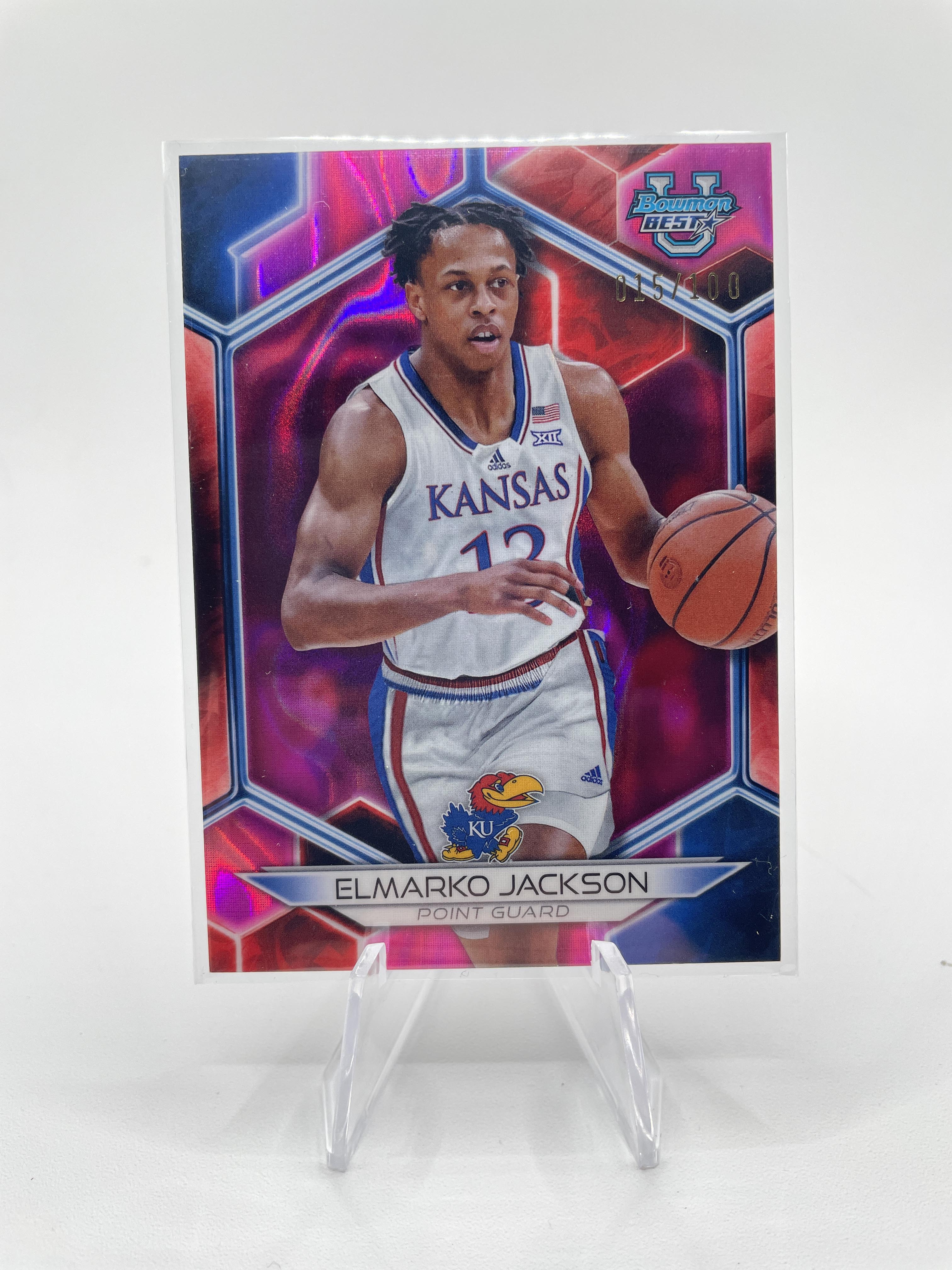 2023-24 Bowman U Best Elmarko Jackson Orange Refractor /25 Gold /50 Yellow /75