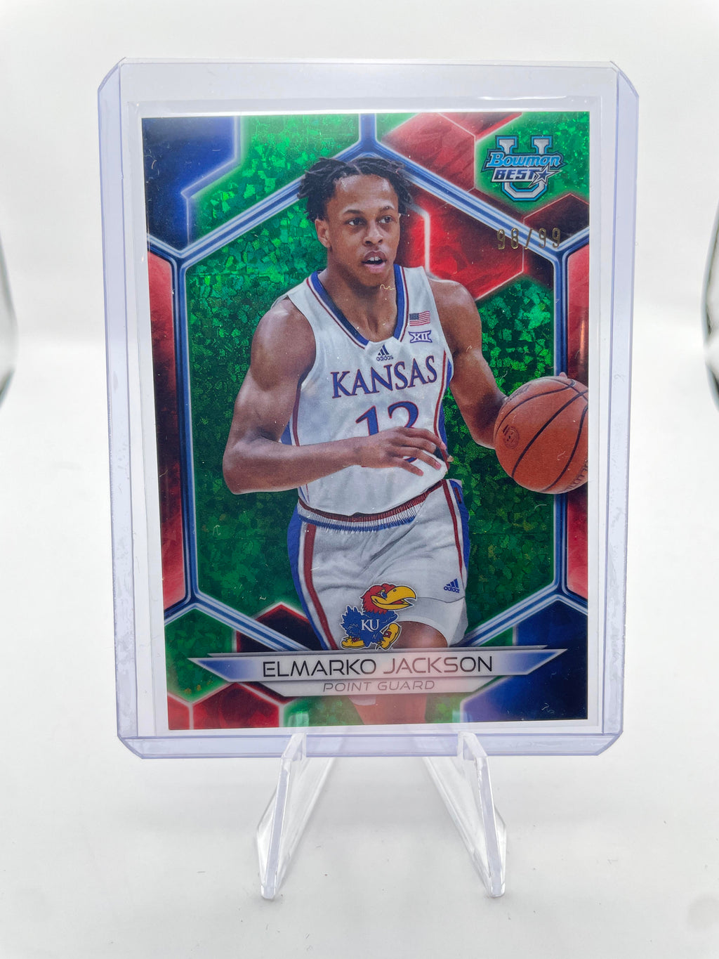 2023-24 Bowman U Best Elmarko Jackson Orange Refractor /25 Gold /50 Yellow /75