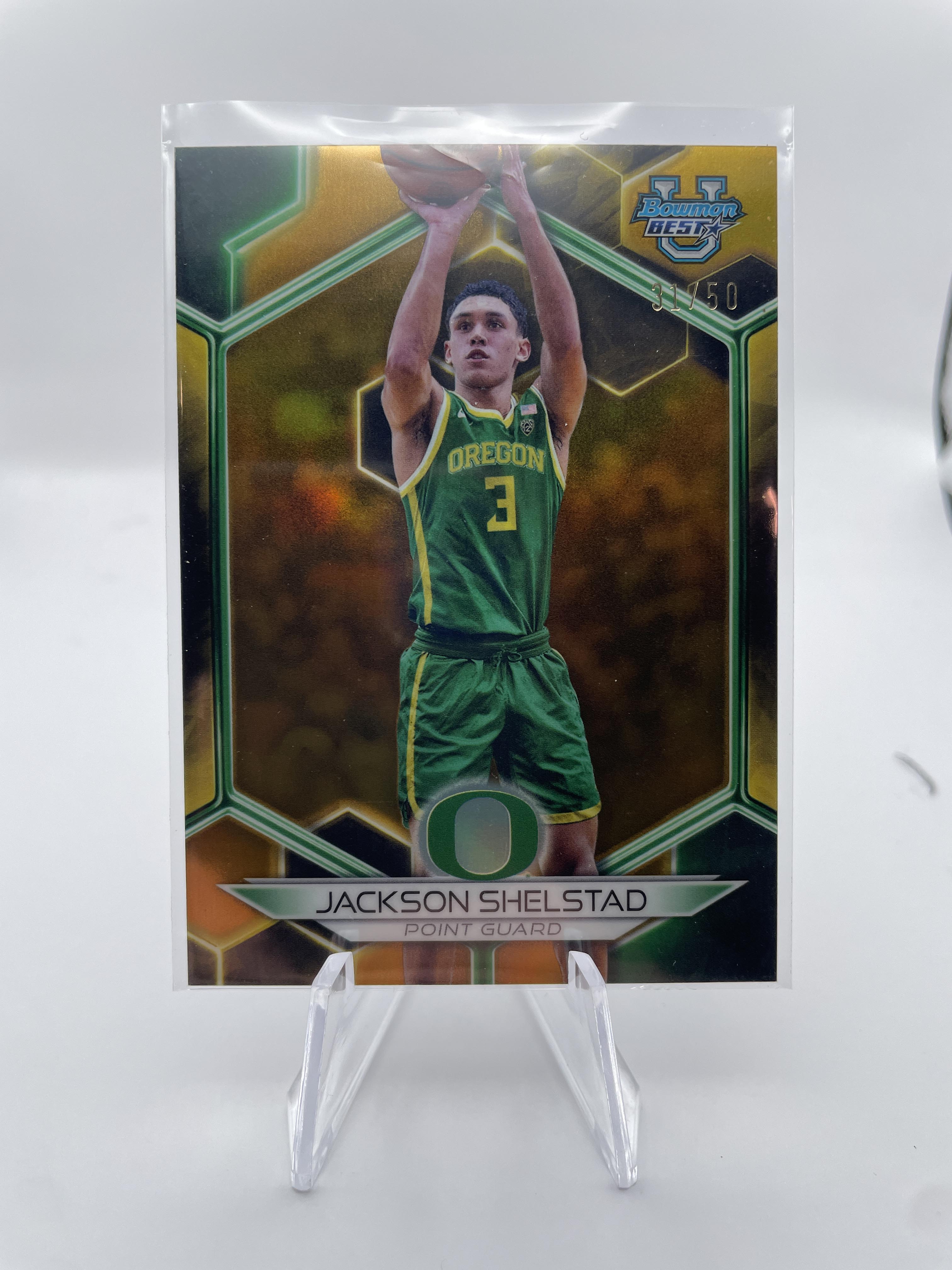 2023-24 Bowman U Best Jackson Shelstad Gold Refractor /50 Pink /100 Blue /150