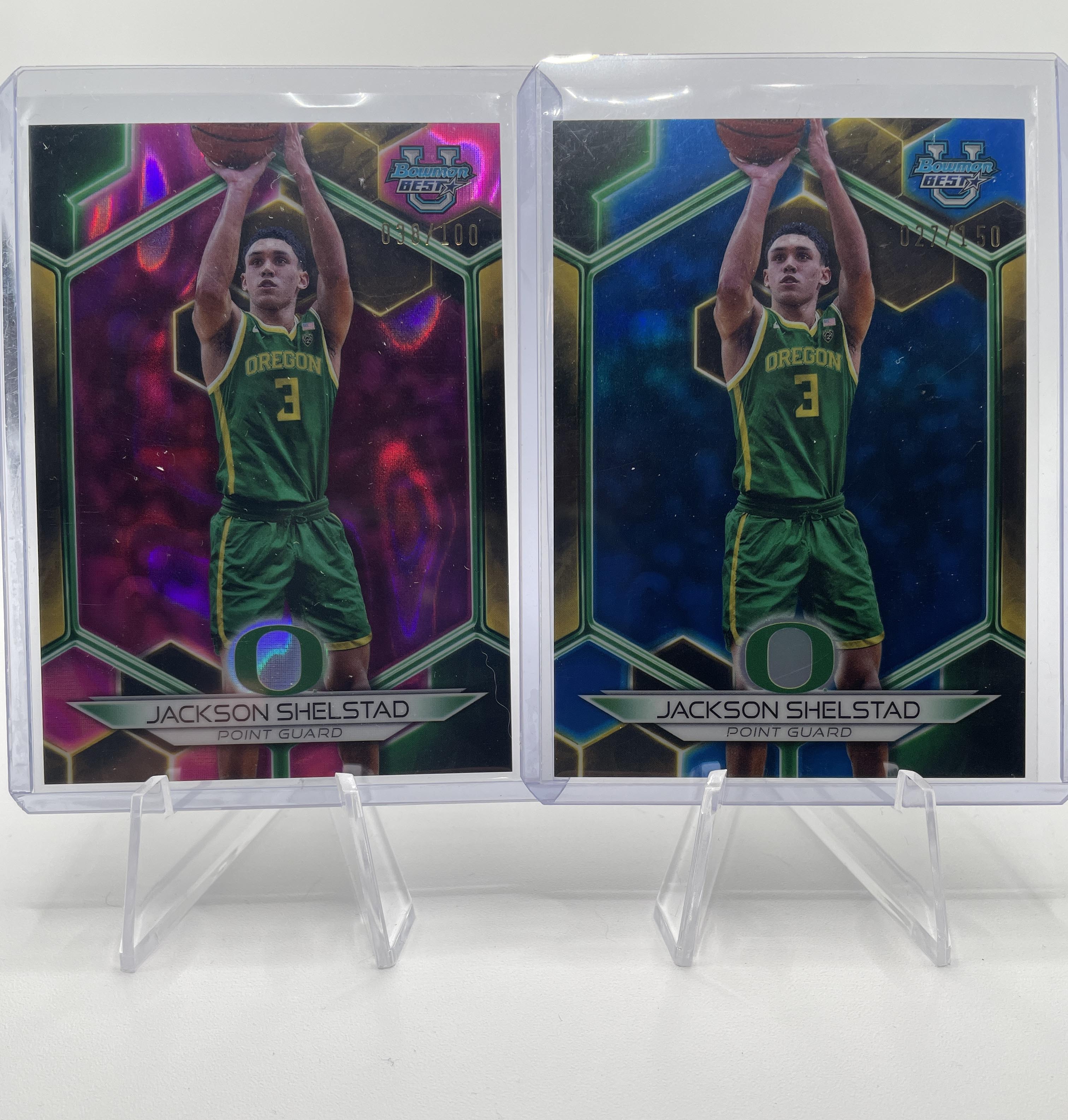 2023-24 Bowman U Best Jackson Shelstad Gold Refractor /50 Pink /100 Blue /150