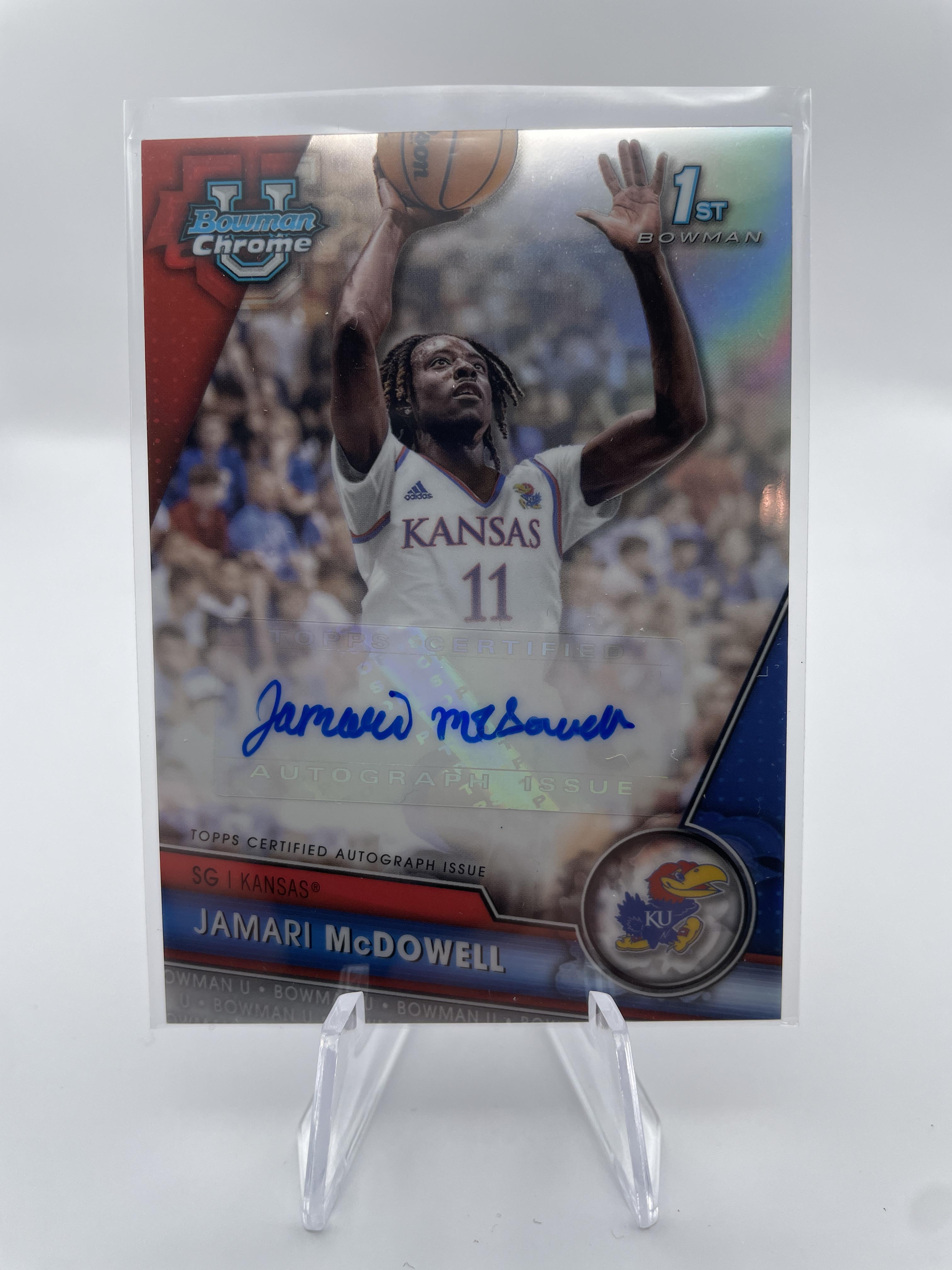 2023-24 Bowman U Best Jamari McDowell Gold Auto /50 + Chrome Auto /250 Set (x5)
